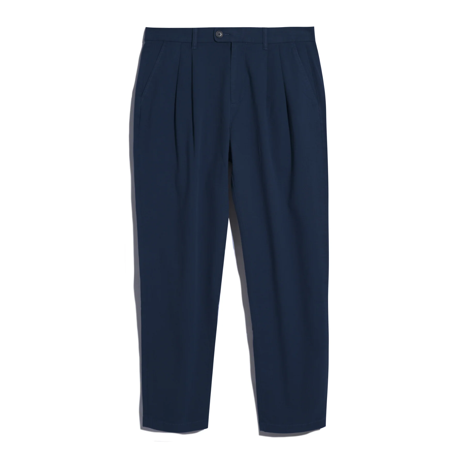 Pleated Chinos In Dark Sapphire - Image 5