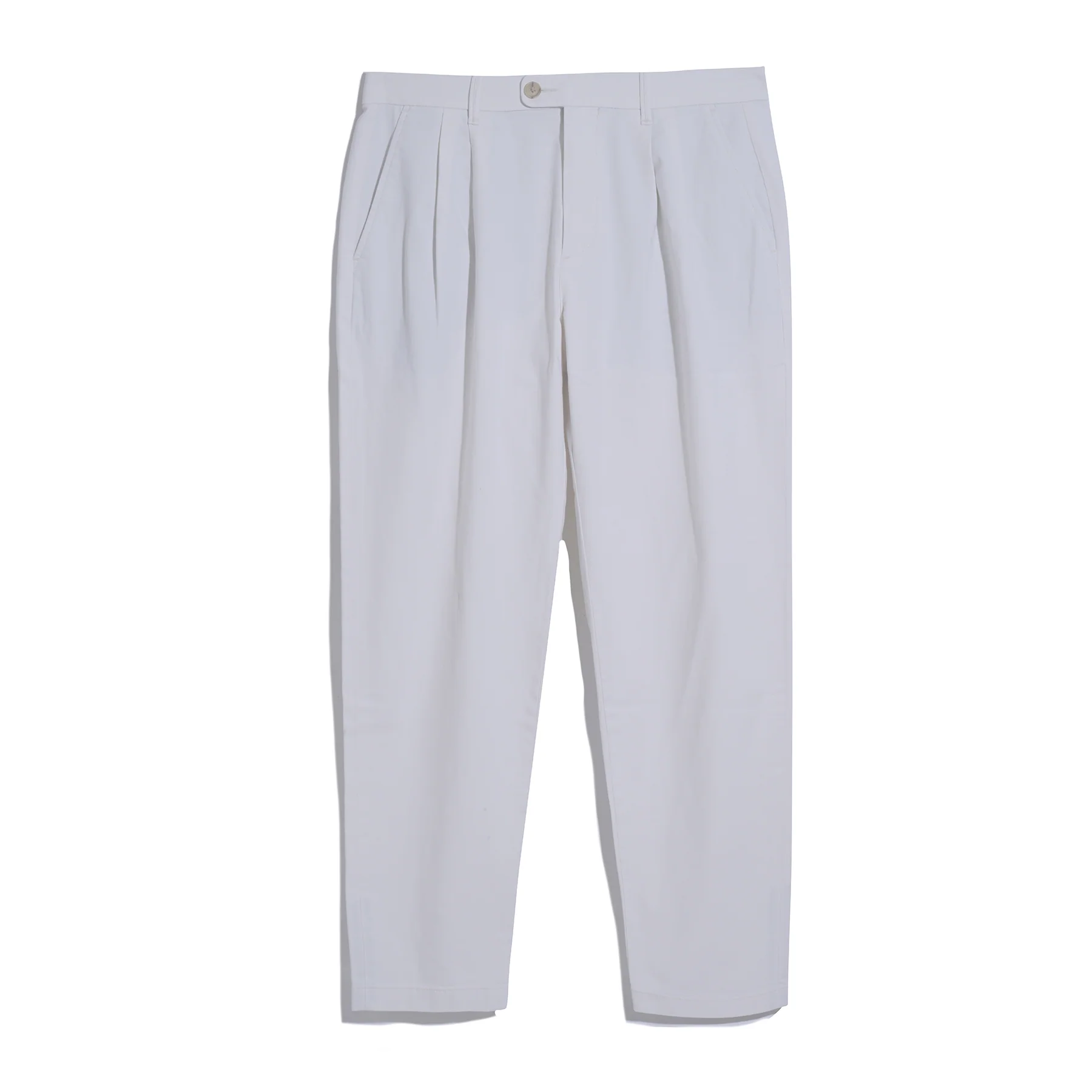Pleated Chinos In Birch - Image 5