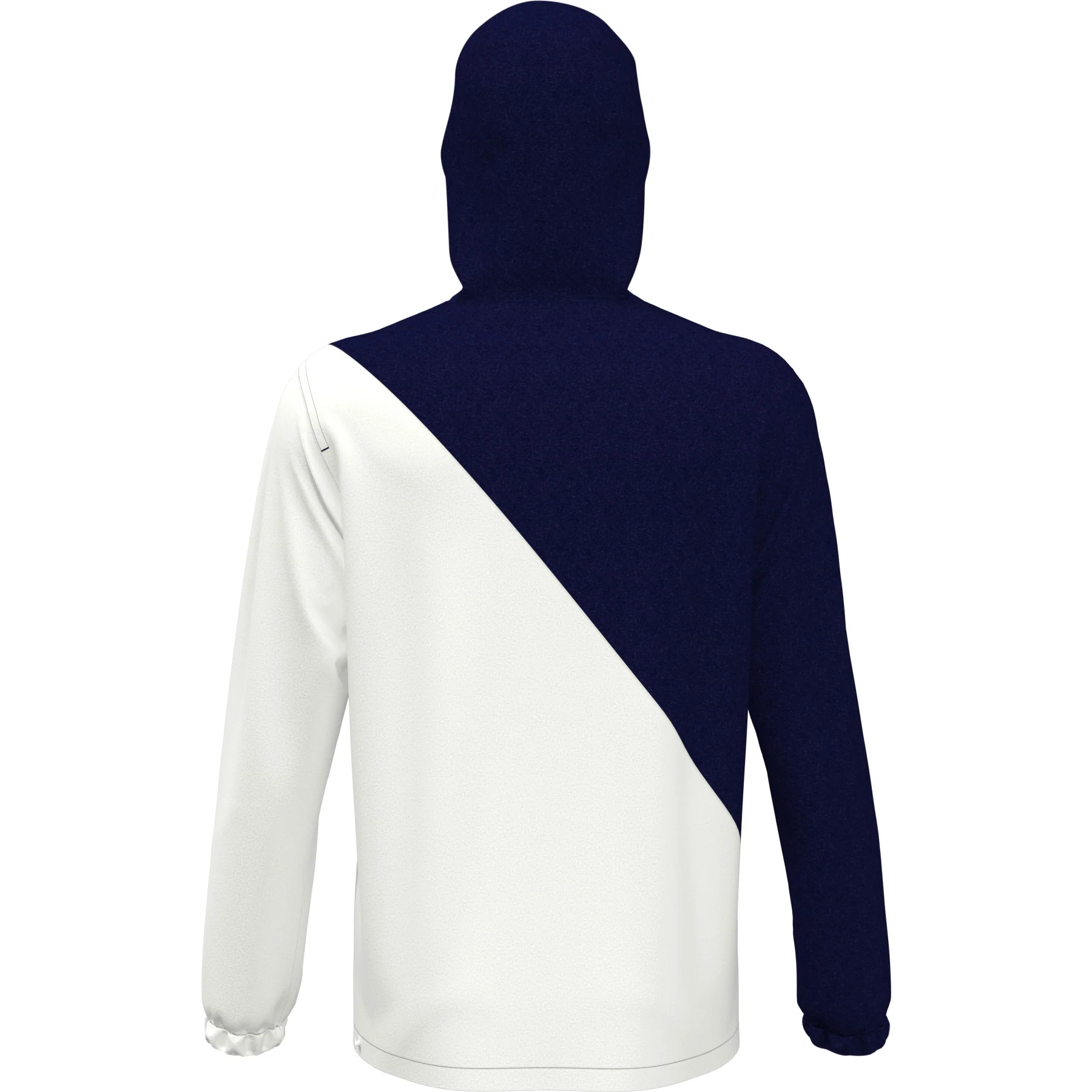 1/4 Zip Heritage Colour Block Tennis Jacket In Black Iris - Image 3