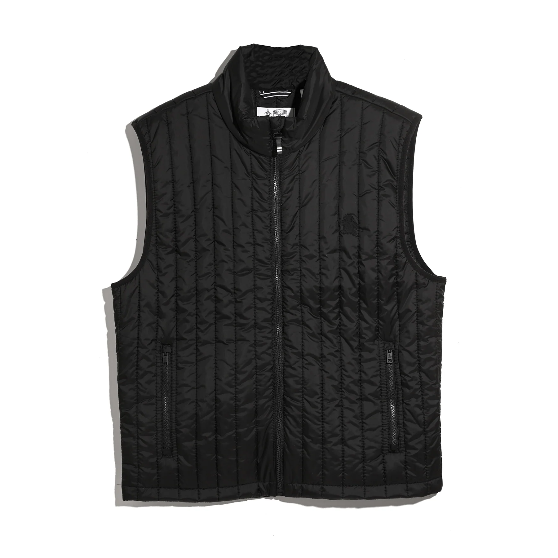 Quilted Gilet In True Black - Image 5