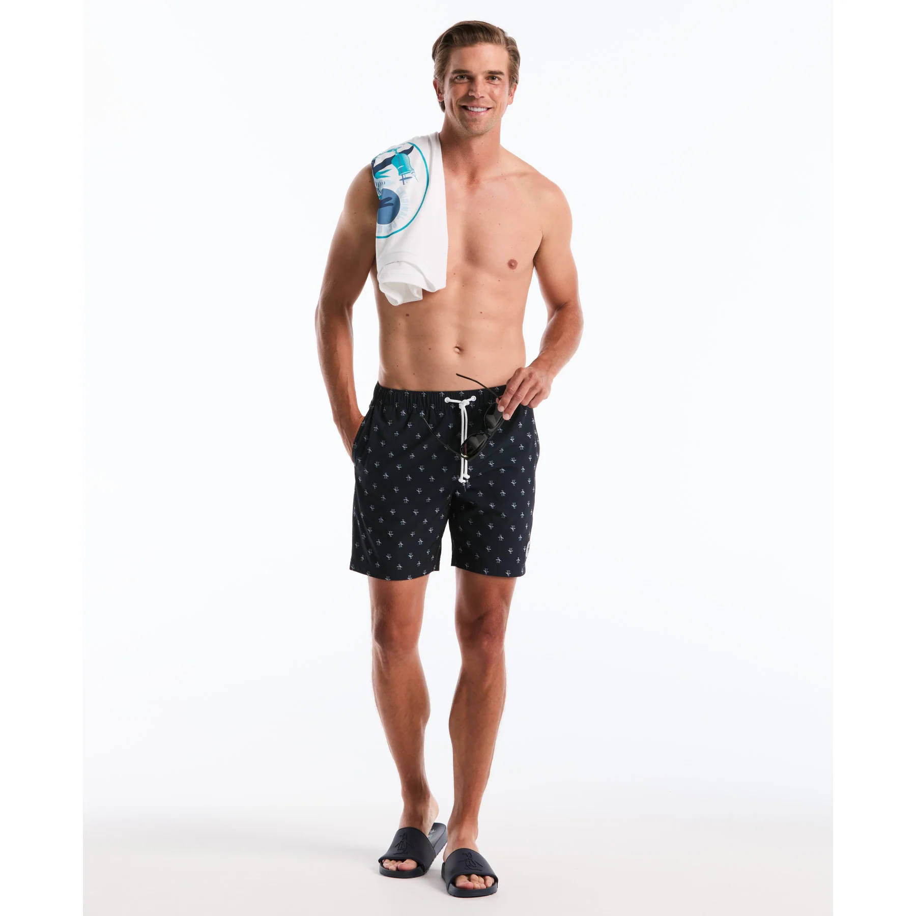 Re-Pete Swim Shorts In Dark Sapphire - Image 5
