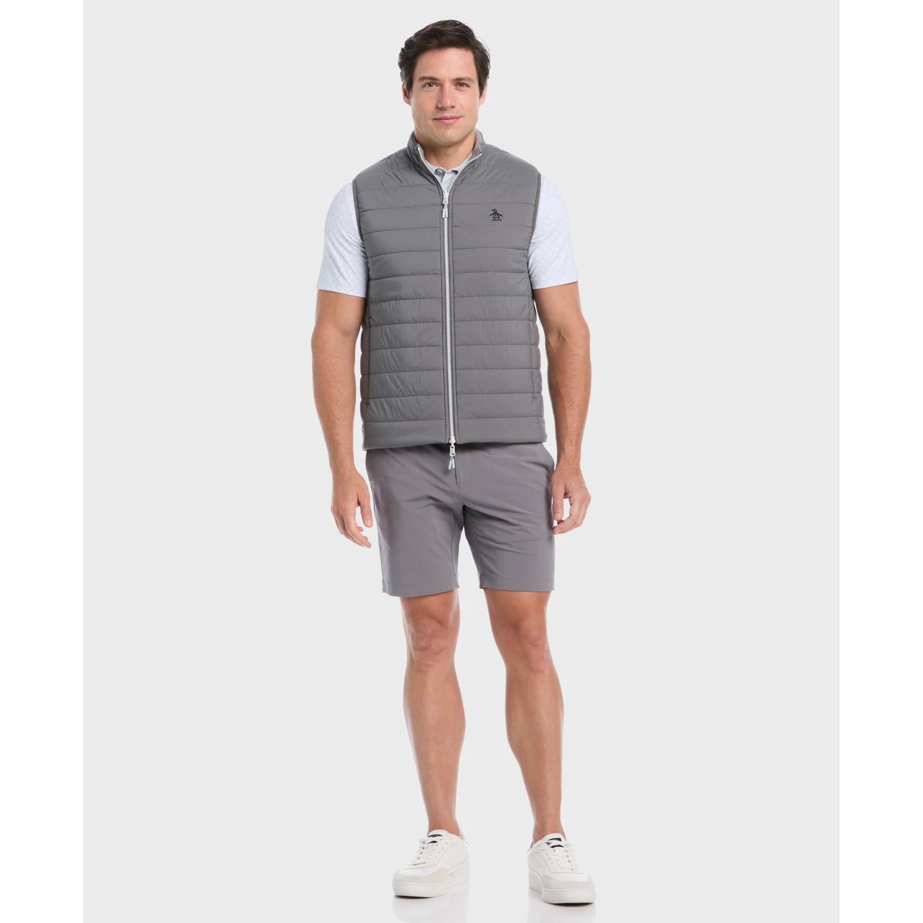 Reversible Insulated Golf Gilet In Quiet Shade - Image 4