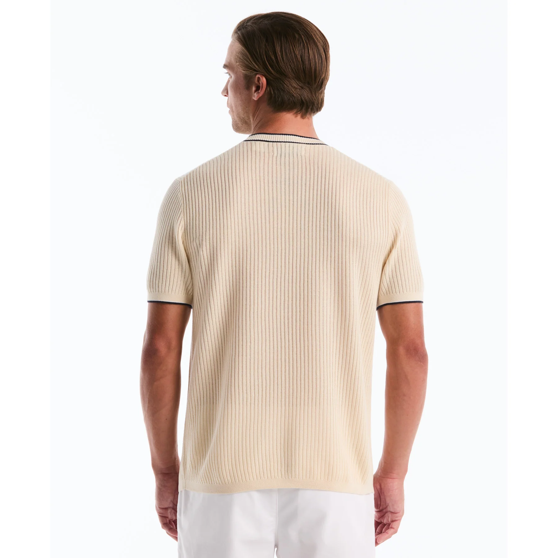Ribbed Sweater T-Shirt In Birch - Image 3
