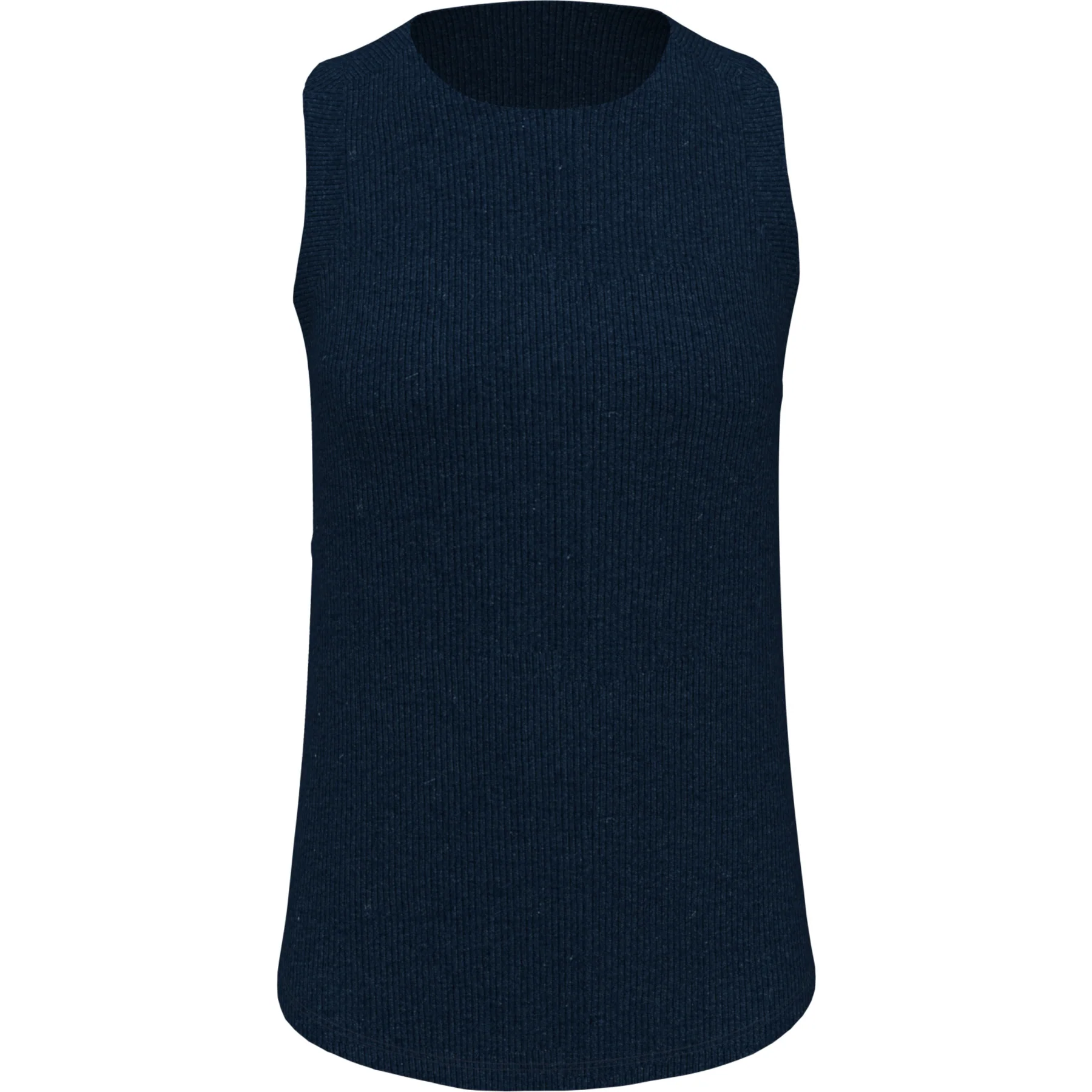 Women's Ribbed Tennis Tank Top In Black Iris - Image 4