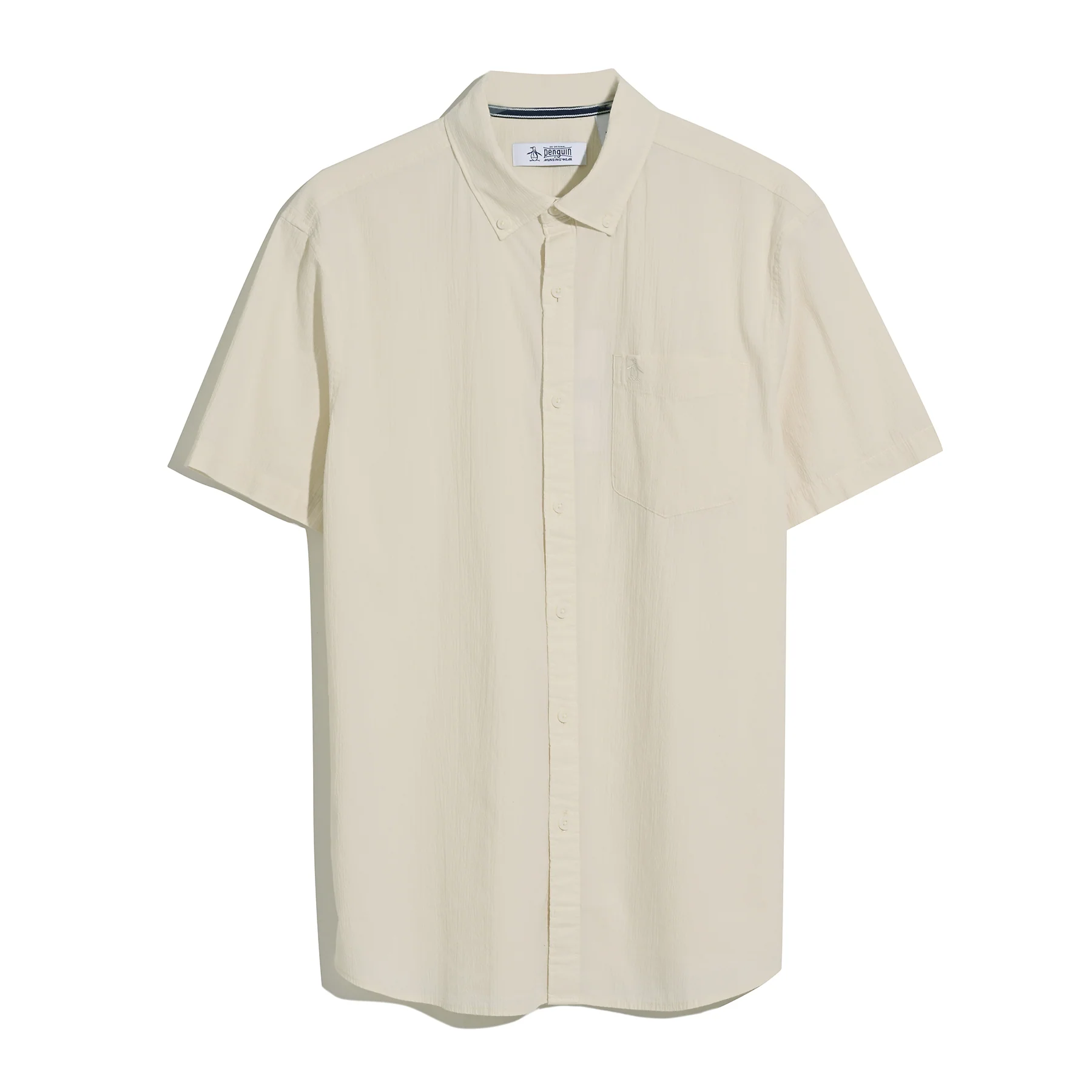 Seersucker Short Sleeve Shirt In Birch - Image 5