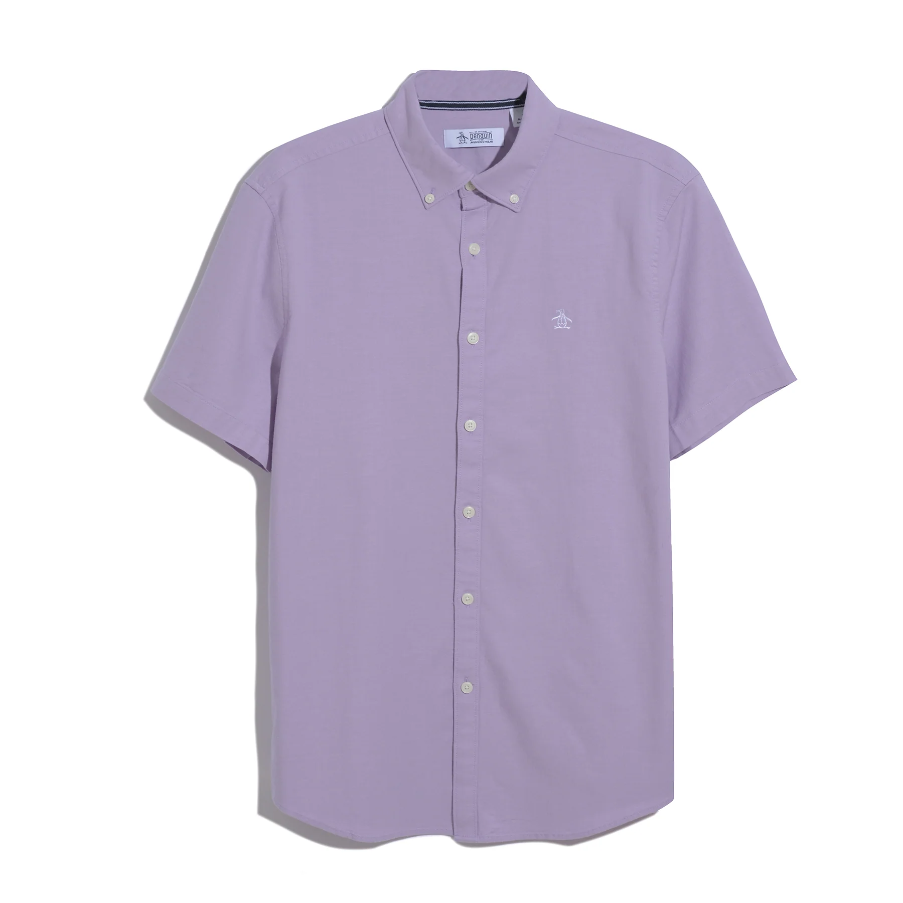 Short Sleeve Oxford Shirt In Lavendula - Image 6
