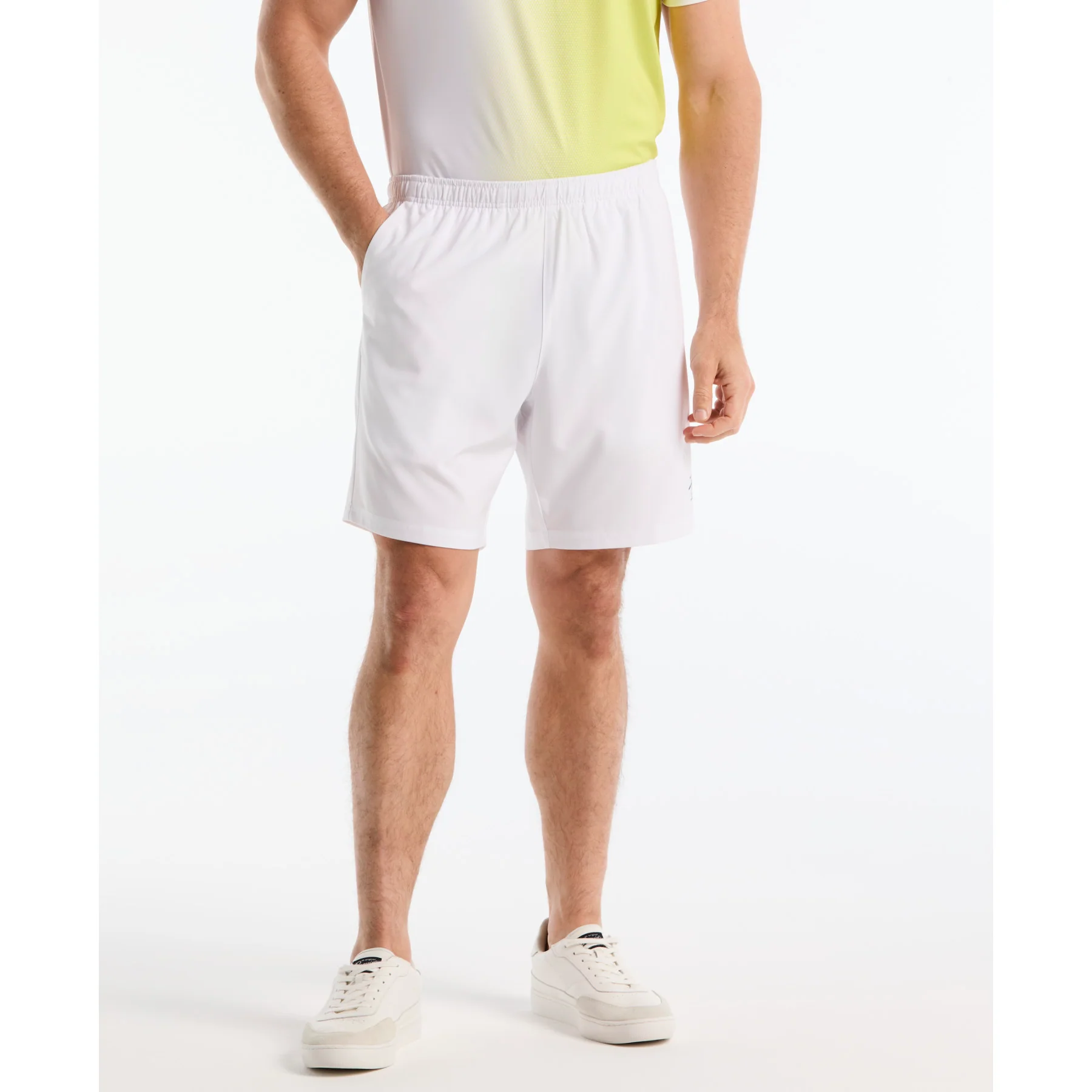 Performance Tennis Shorts In Bright White - Image 3