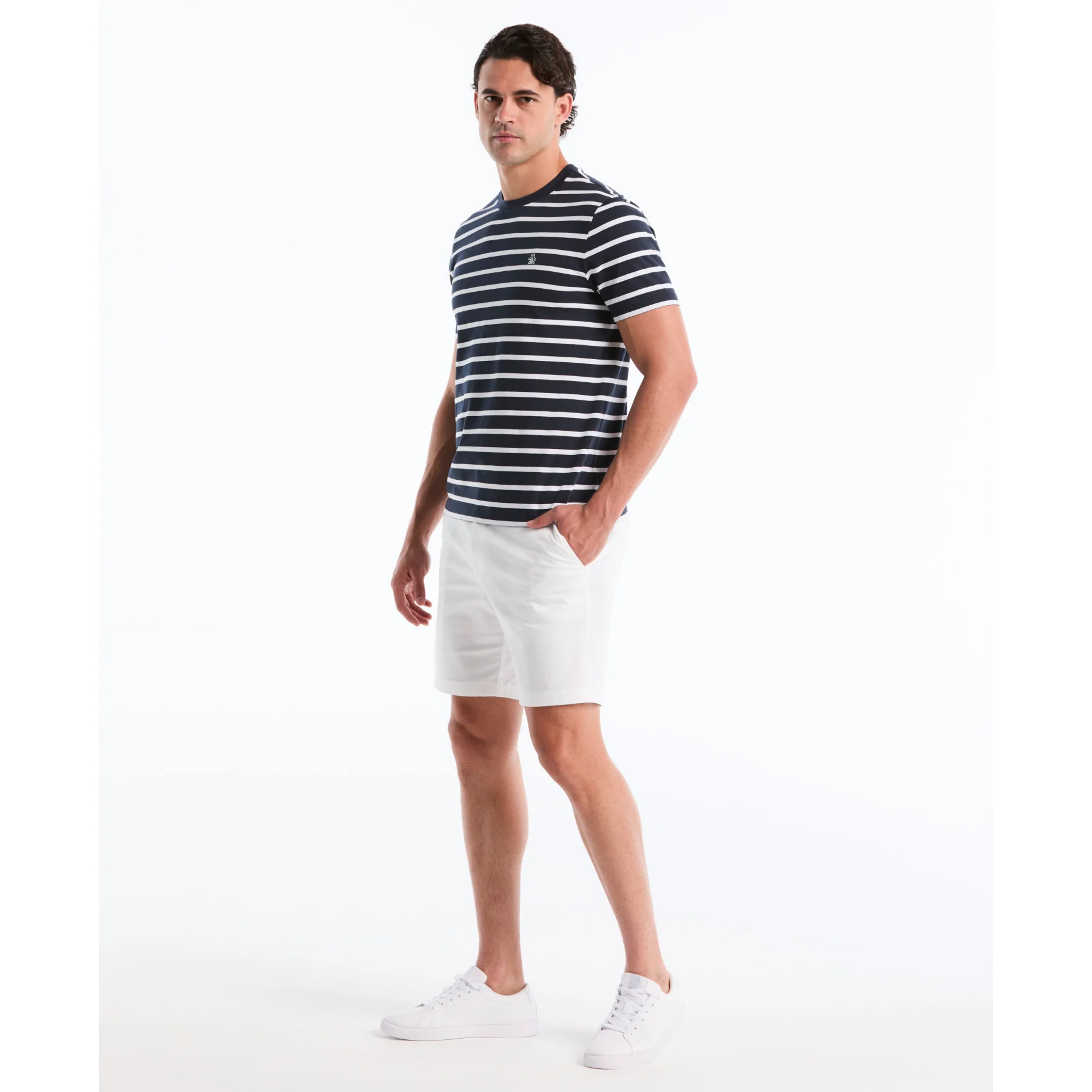 Breton Striped T-Shirt In Dark Sapphire - Image 4