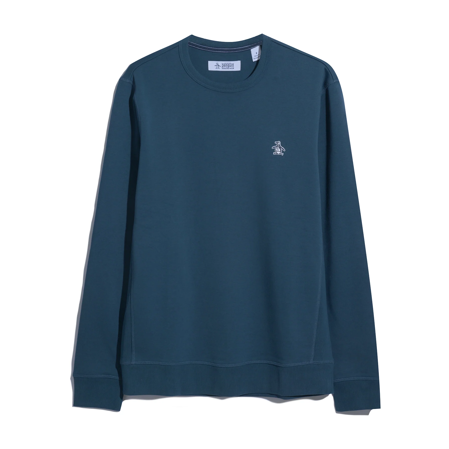 Sticker Pete Fleece Crew Neck Sweatshirt In Blue Wing Teal - Image 3