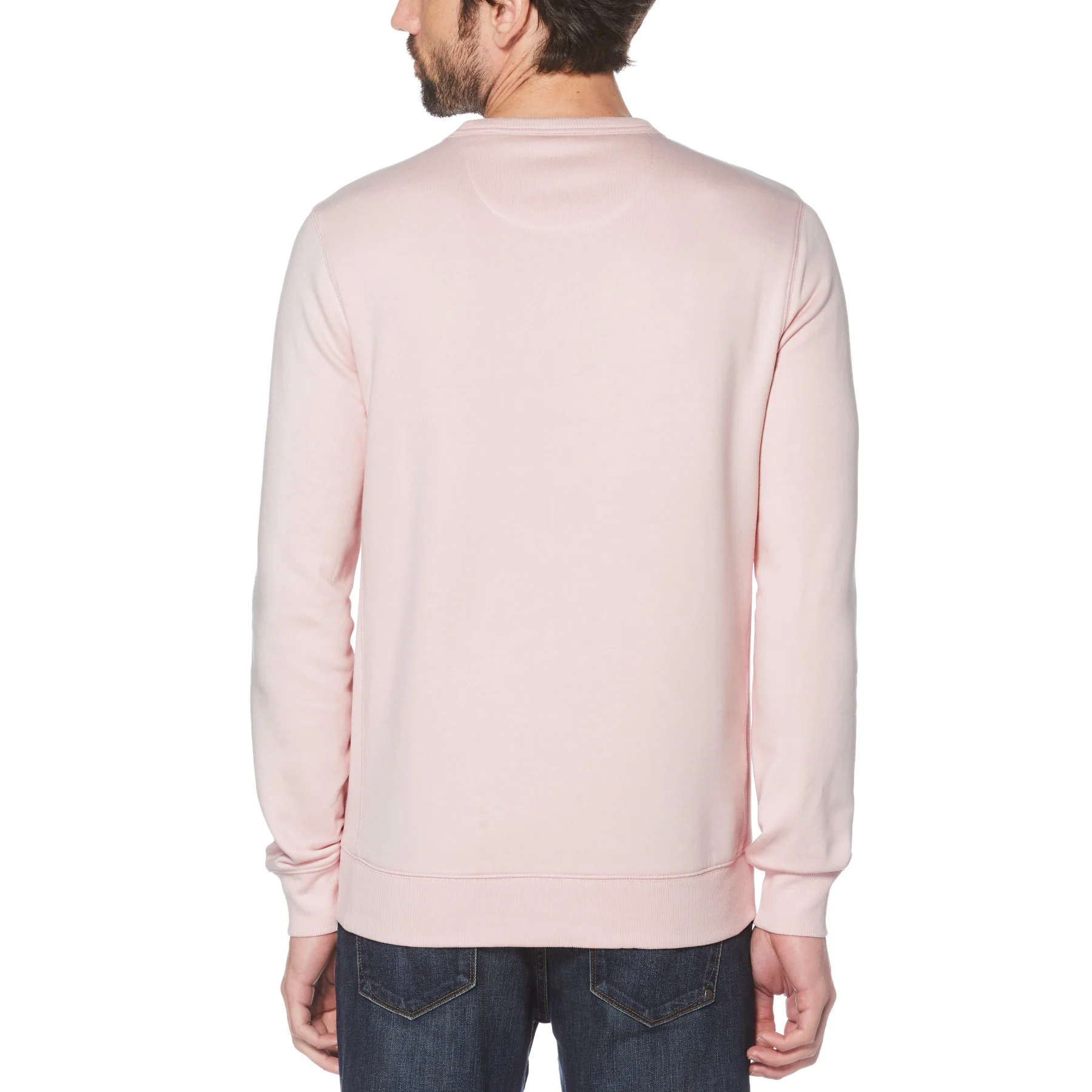 Sticker Pete Fleece Crew Neck Sweatshirt In Parfait Pink - Image 2