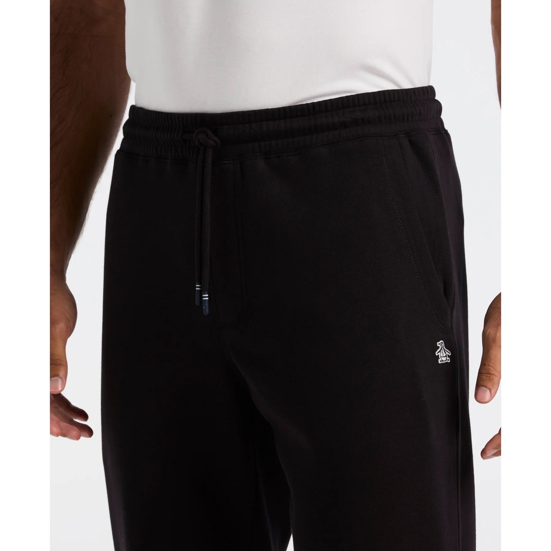 Sticker Pete Fleece Joggers In True Black - Image 3