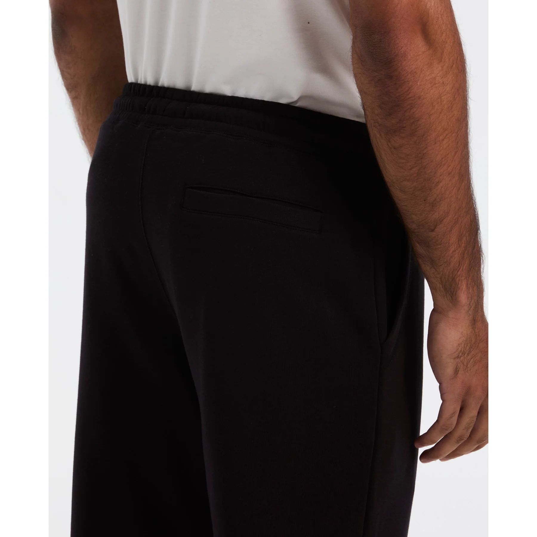 Sticker Pete Fleece Joggers In True Black - Image 4