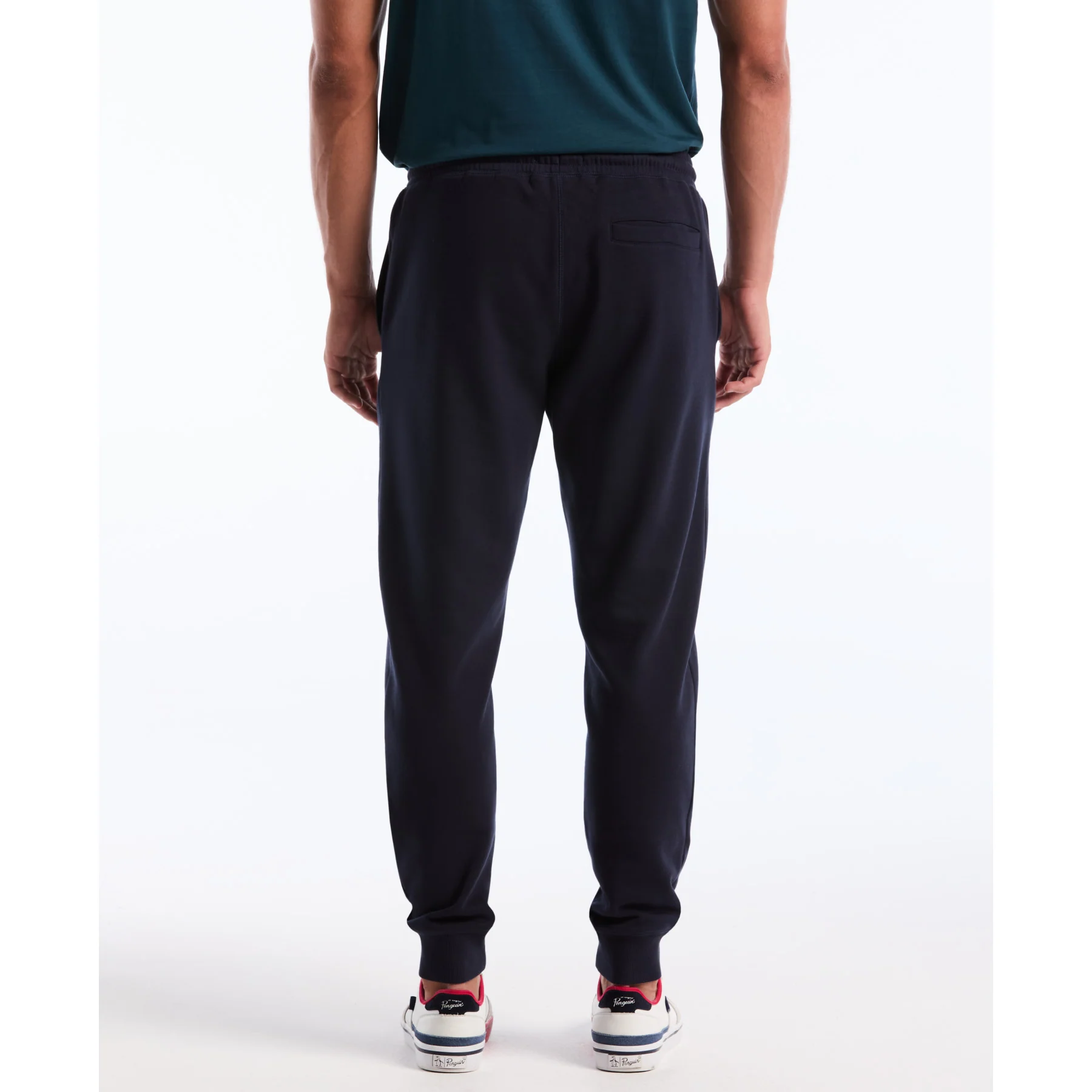Sticker Pete Fleece Joggers In Dark Sapphire - Image 3