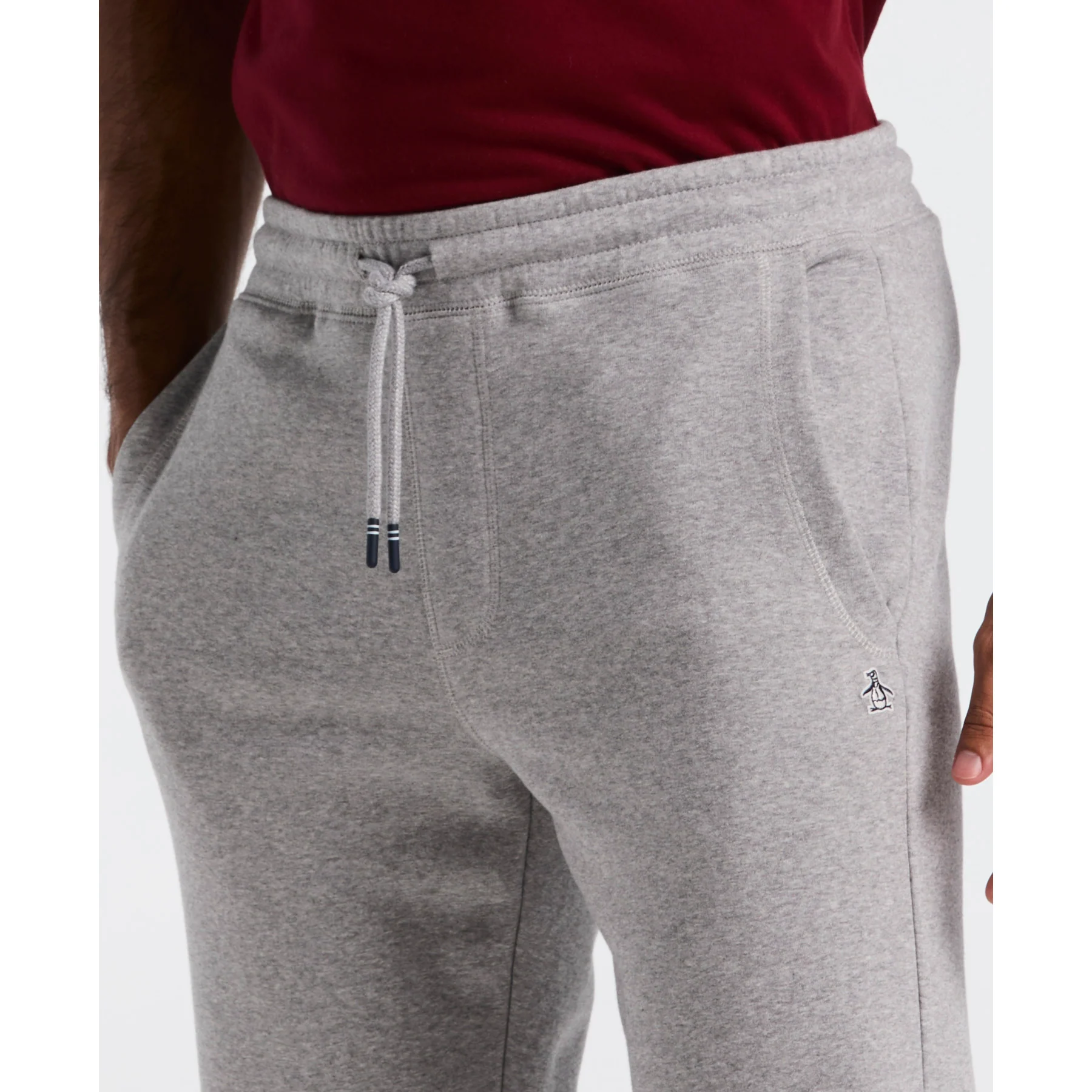 Sticker Pete Fleece Joggers In Rain Heather - Image 3