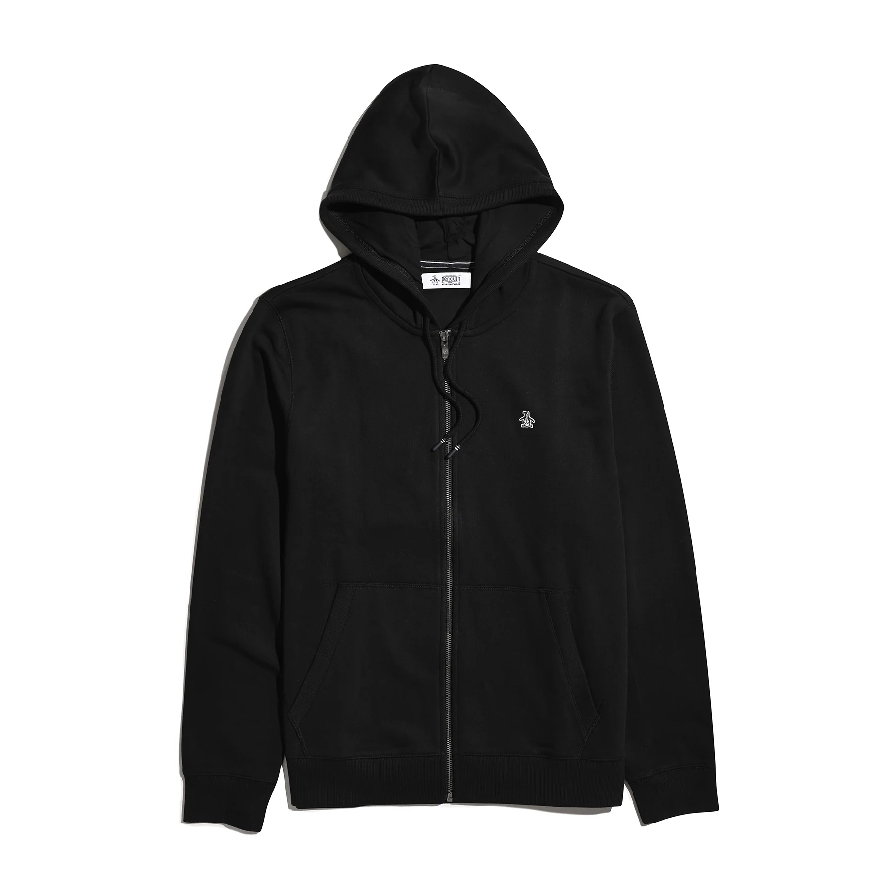 Sticker Pete Full Zip Hoodie In True Black - Image 5