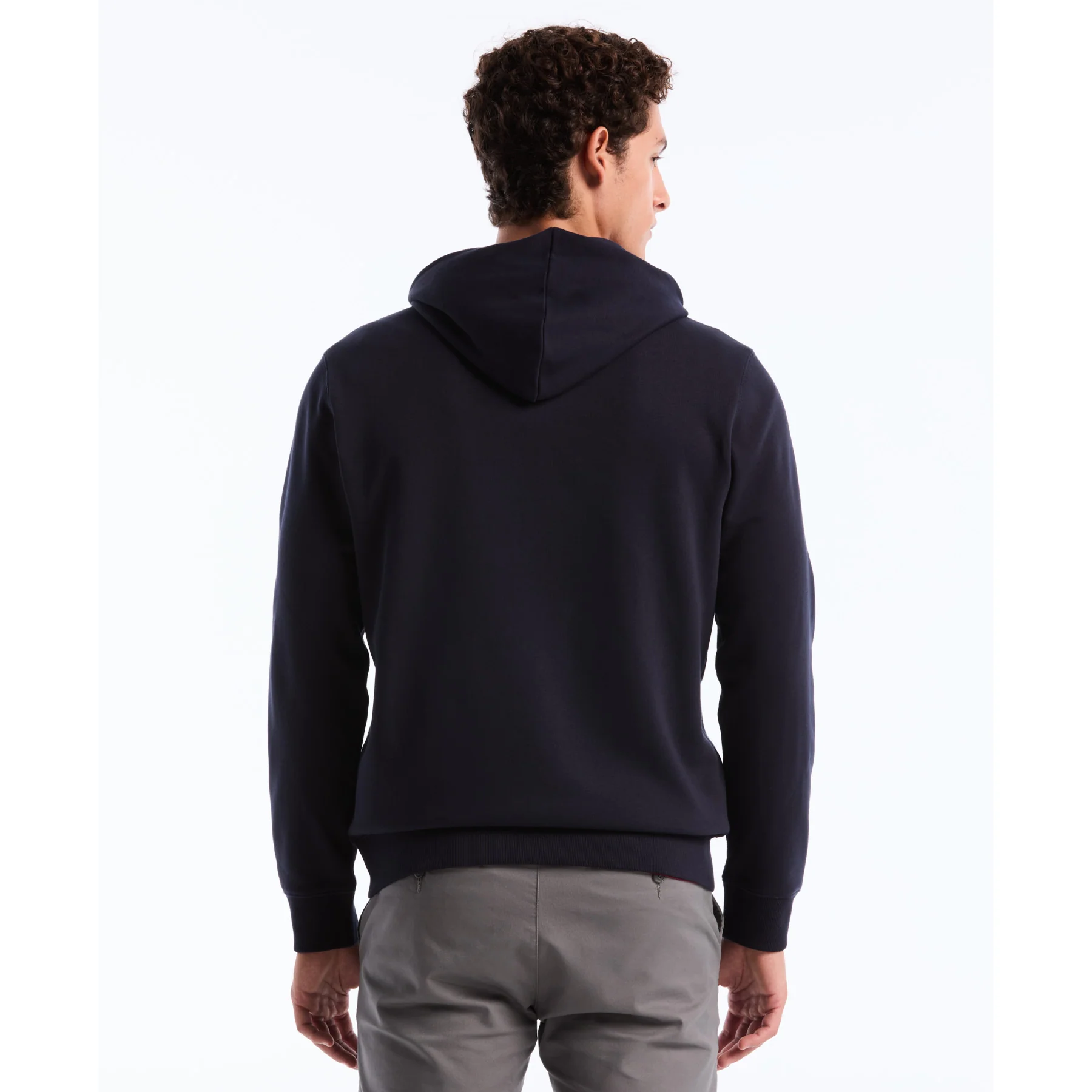 Sticker Pete Full Zip Hoodie In Dark Sapphire - Image 3