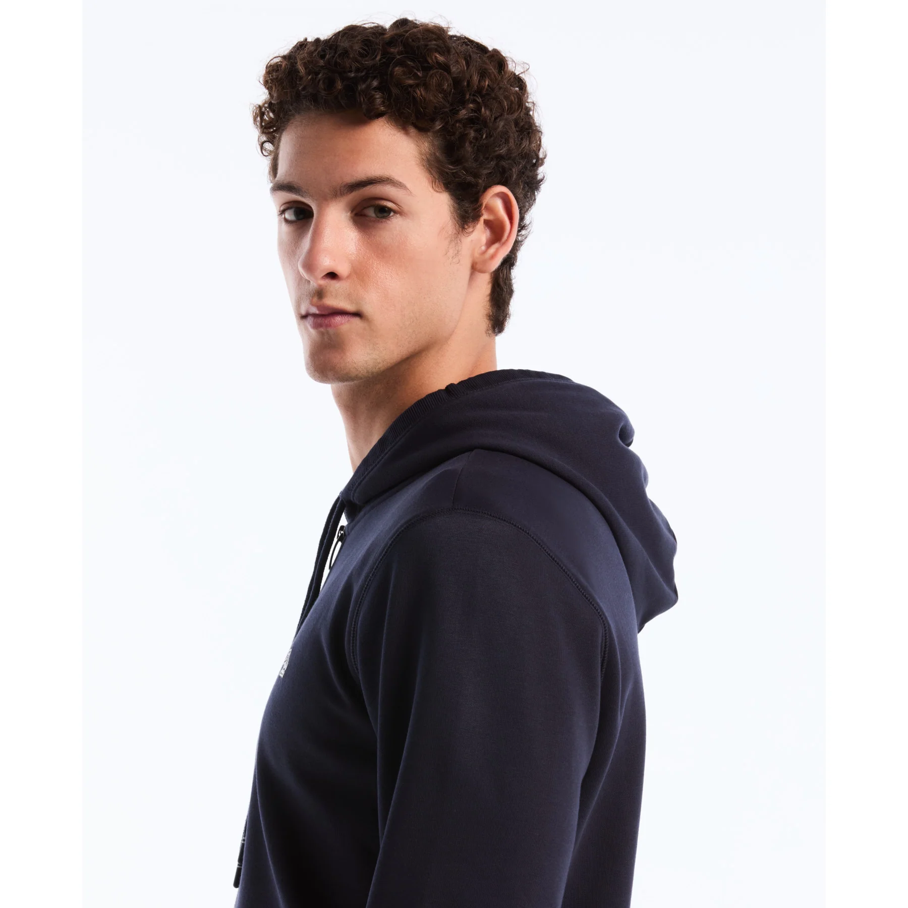 Sticker Pete Full Zip Hoodie In Dark Sapphire - Image 4