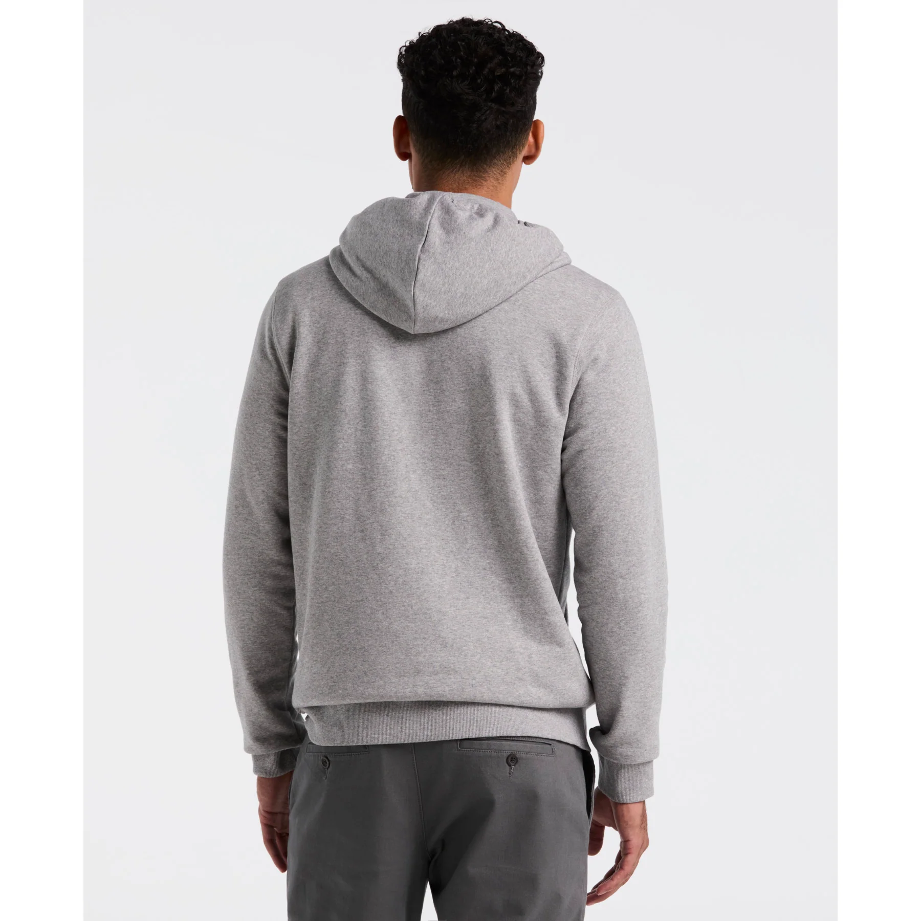 Sticker Pete Full Zip Hoodie In Rain Heather - Image 3