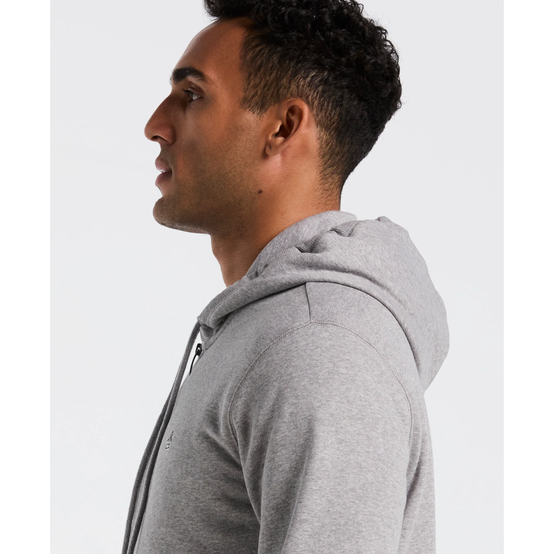 Sticker Pete Full Zip Hoodie In Rain Heather - Image 4