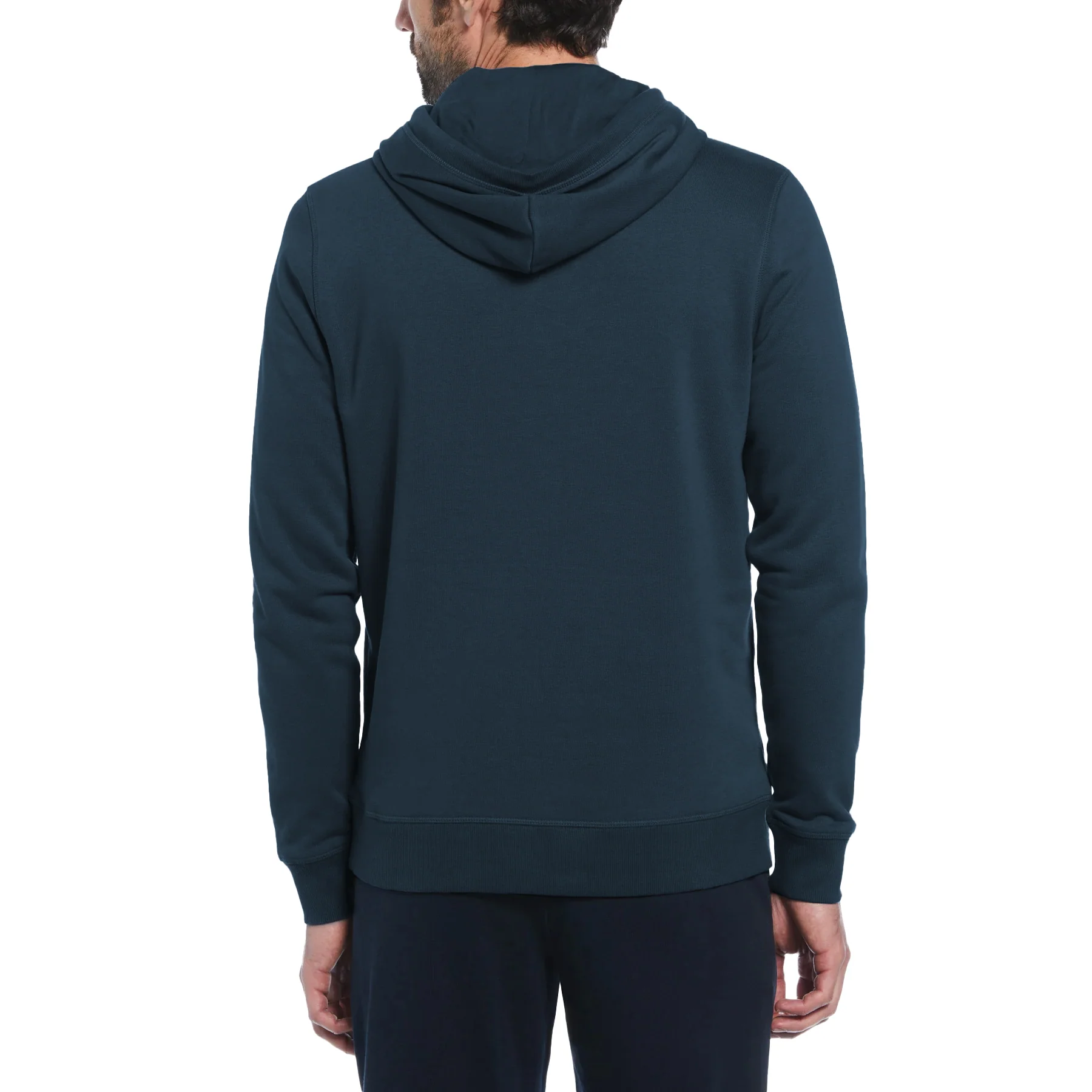 Sticker Pete Pullover Fleece Hoodie In Blue Wing Teal - Image 2