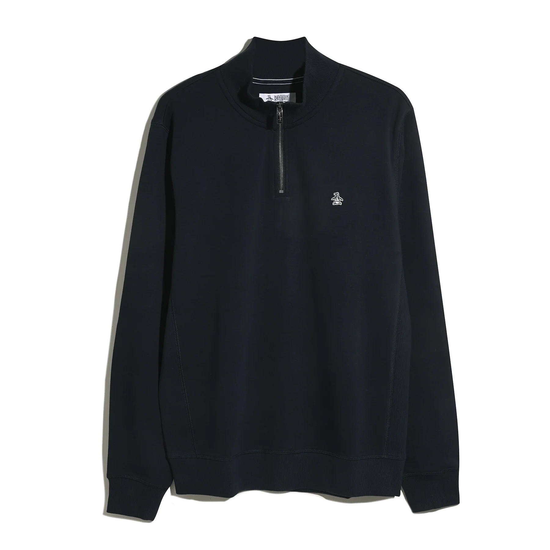 Sticker Pete Quarter Zip Sweatshirt In Dark Sapphire - Image 5