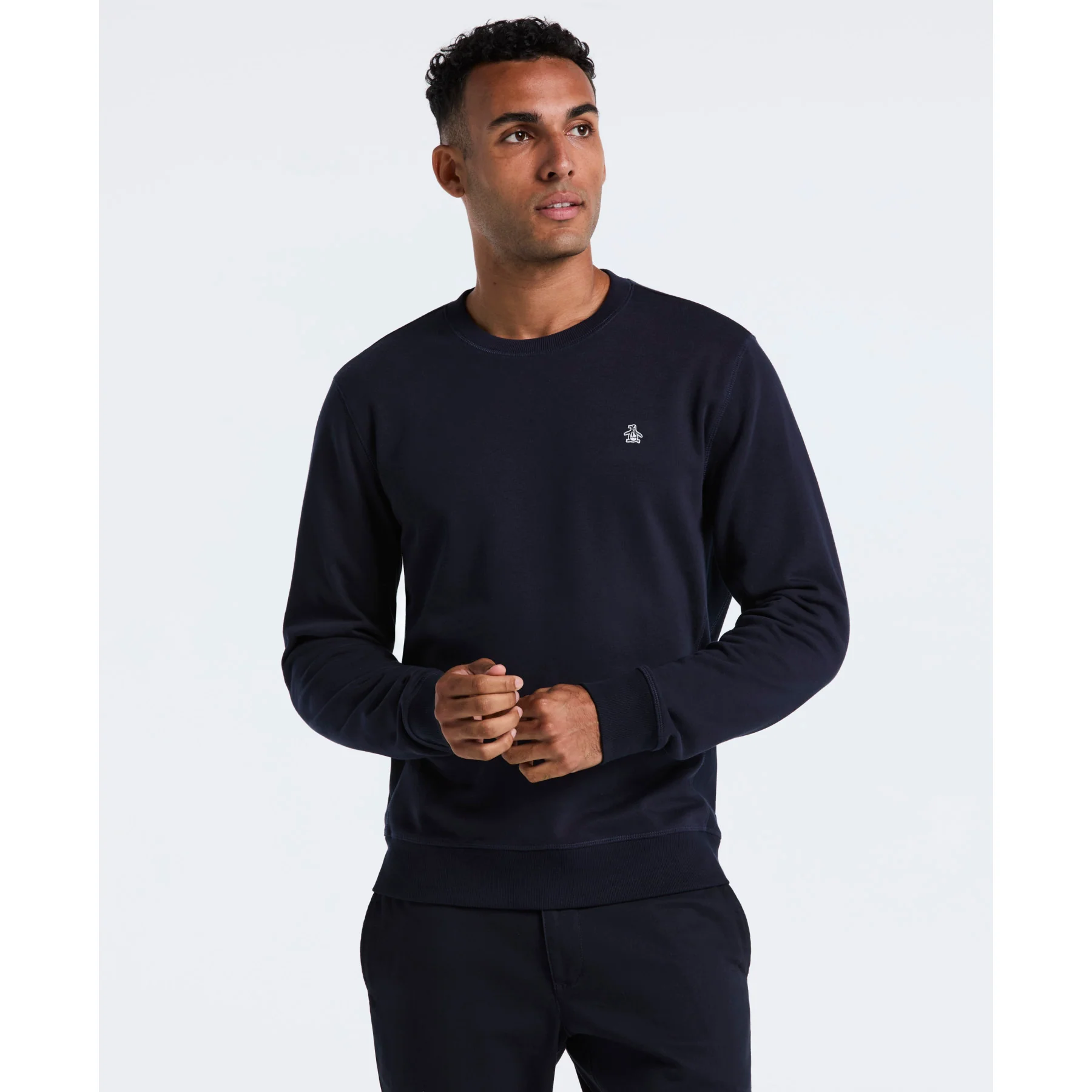 Sticker Pete Sweatshirt In Dark Sapphire