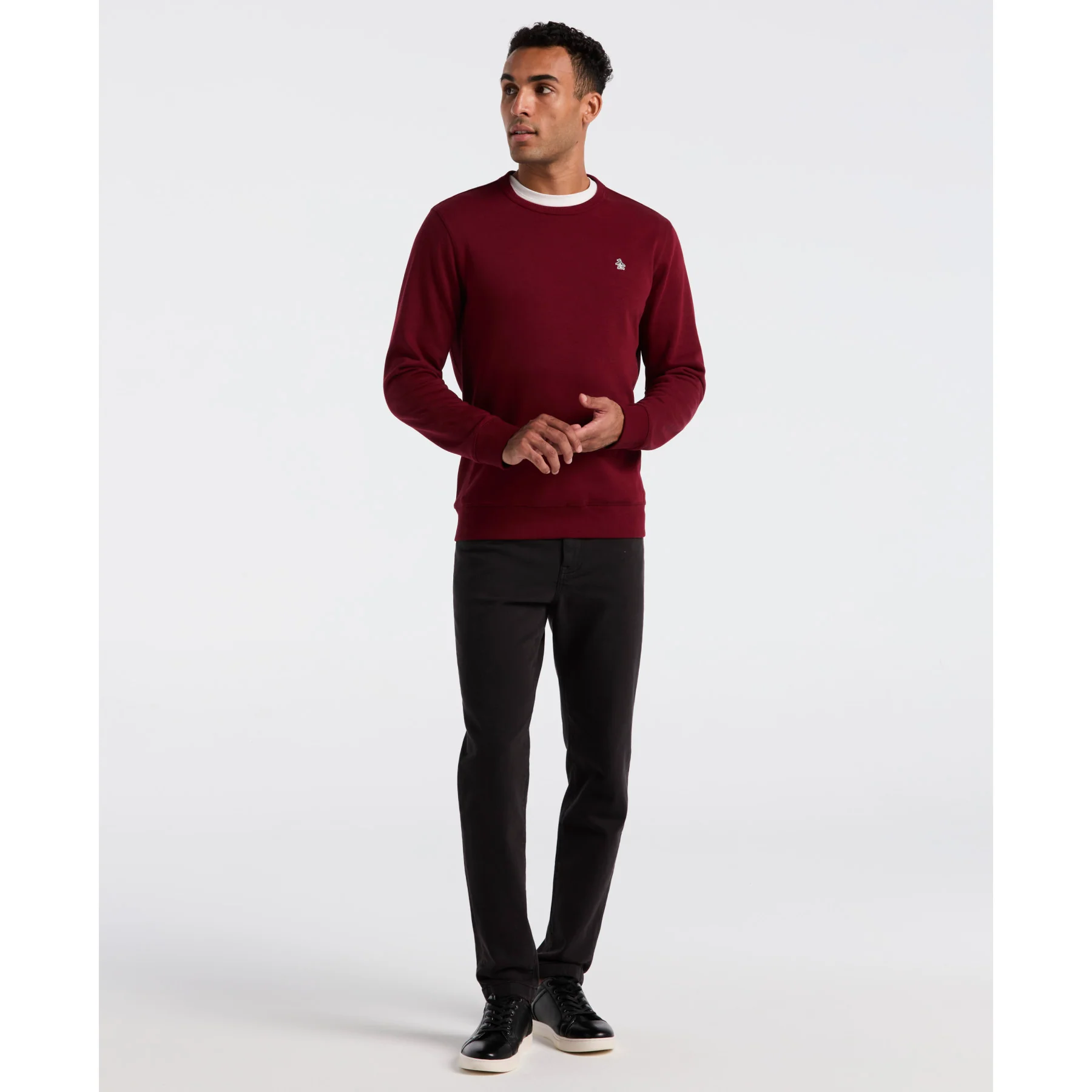 Sticker Pete Sweatshirt In Cabernet - Image 2