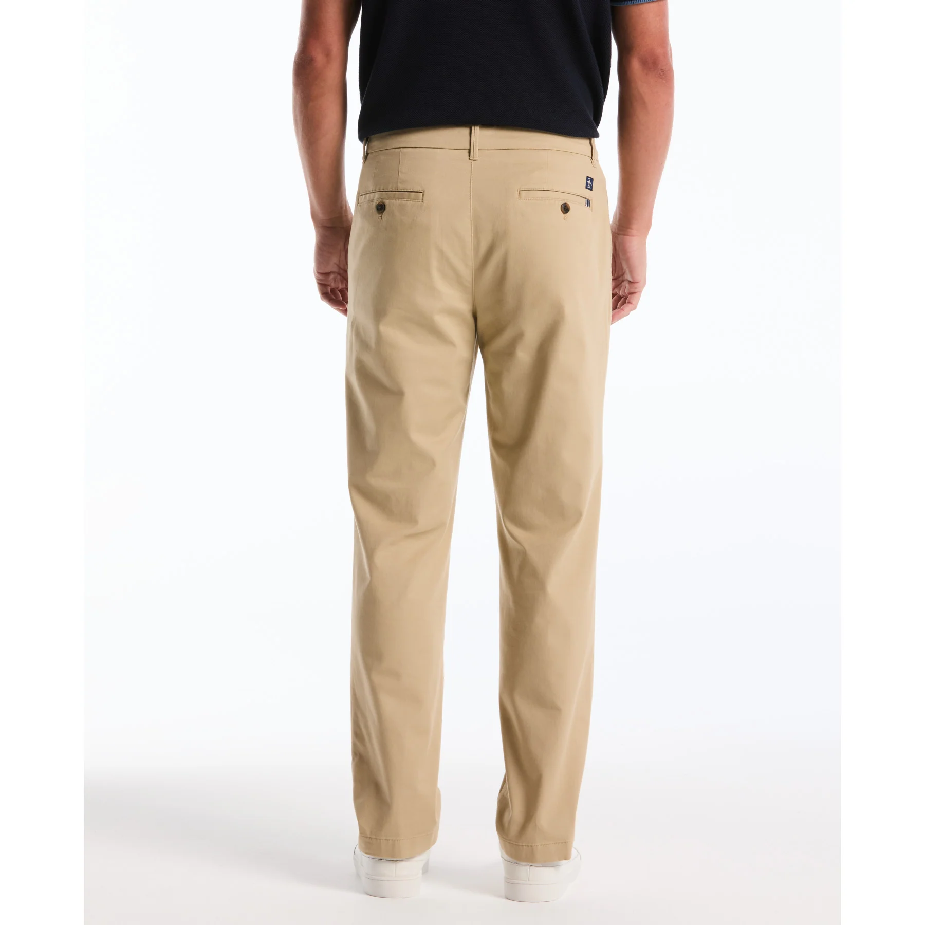 Straight Fit Chinos In Travertine - Image 3