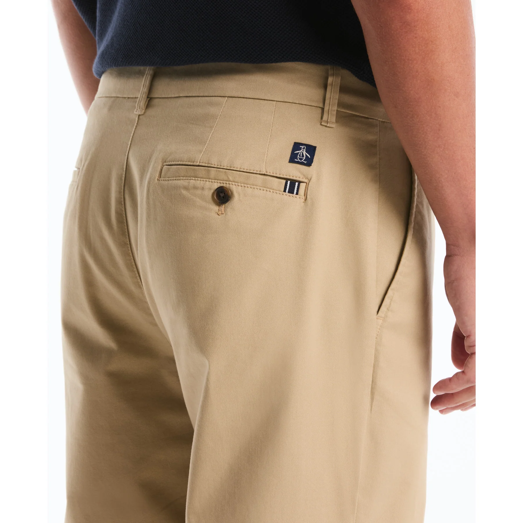 Straight Fit Chinos In Travertine - Image 5