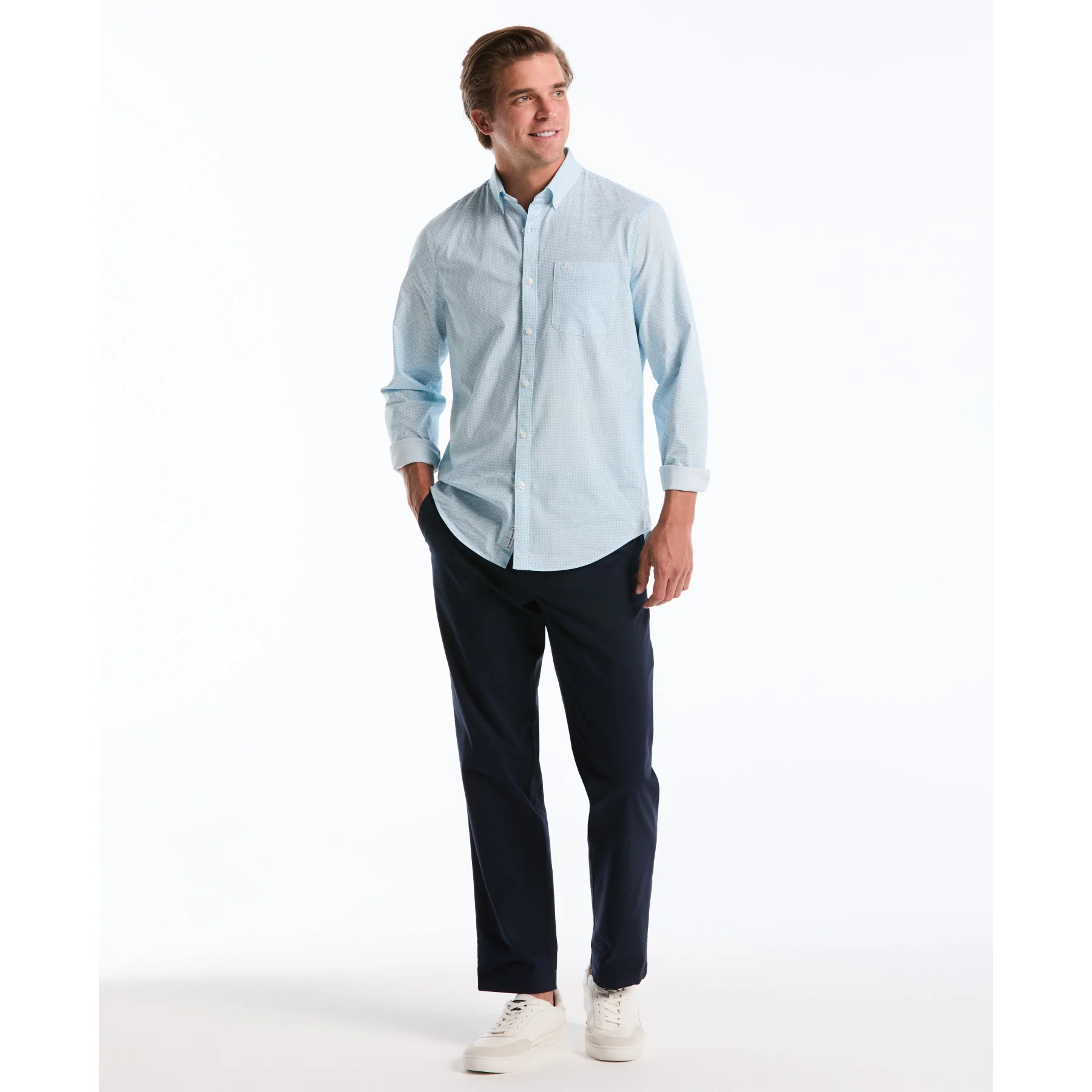 Straight Fit Chinos In Dark Sapphire - Image 4