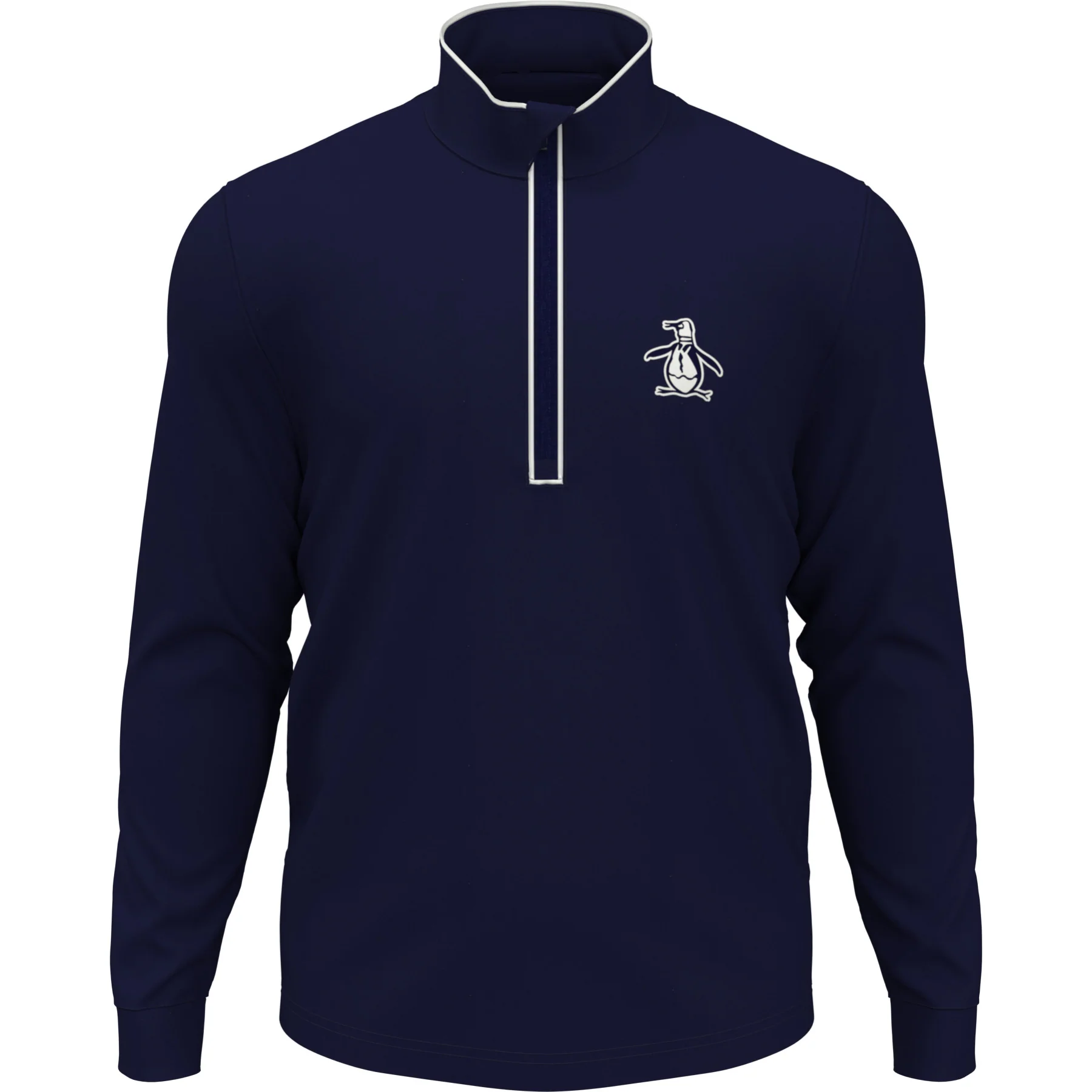 Technical Earl 1/4 Zip Golf Sweater In Black Iris - Image 5