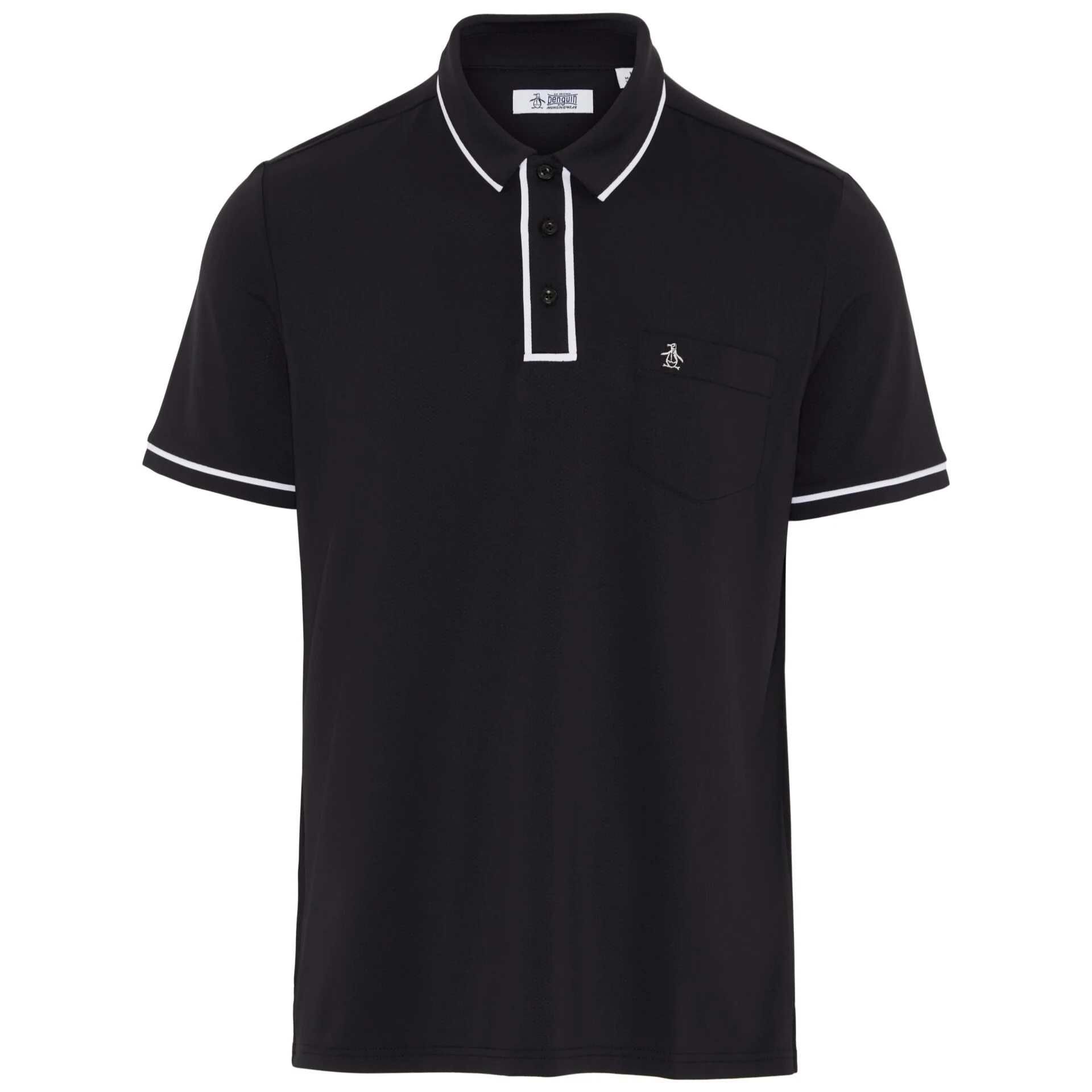 Technical Earl Short Sleeve Golf Polo Shirt In Caviar - Image 5