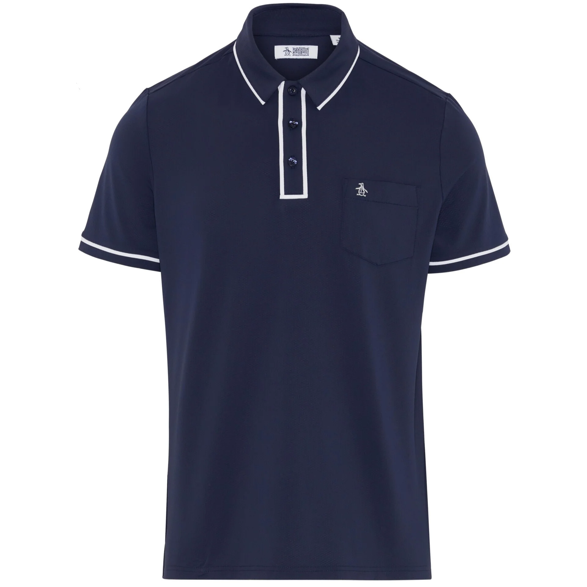 Technical Earl Short Sleeve Golf Polo Shirt In Black Iris - Image 5
