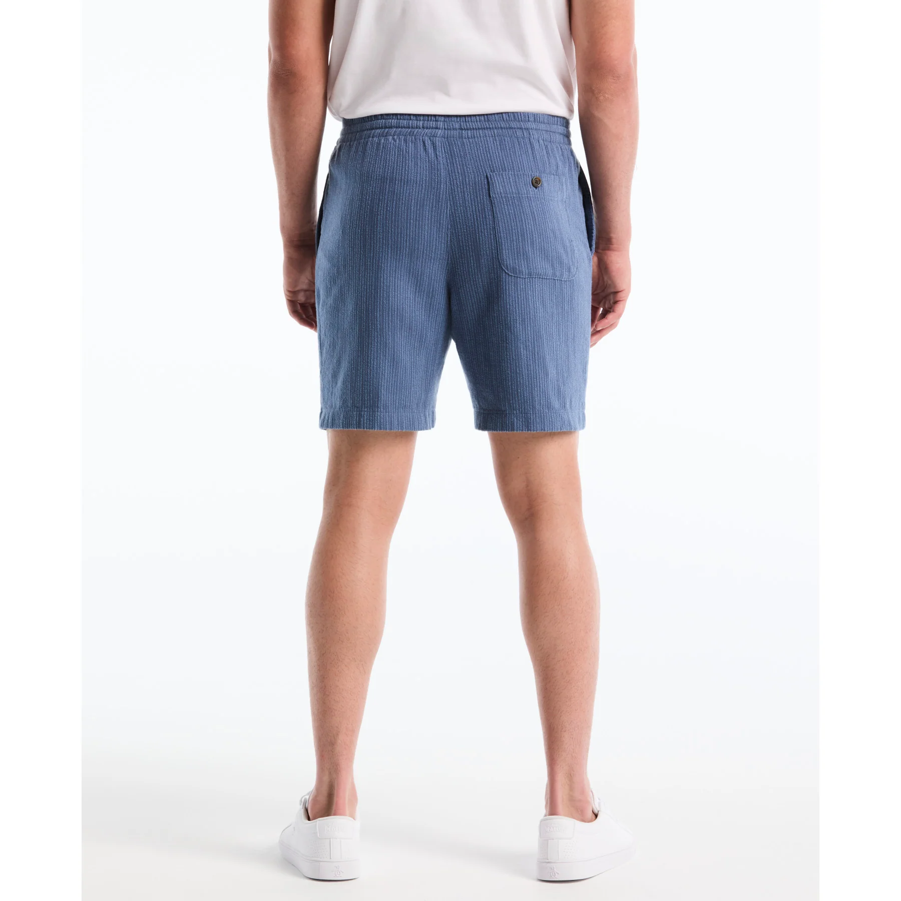 Textured Dobby Shorts In Sargasso Sea - Image 3