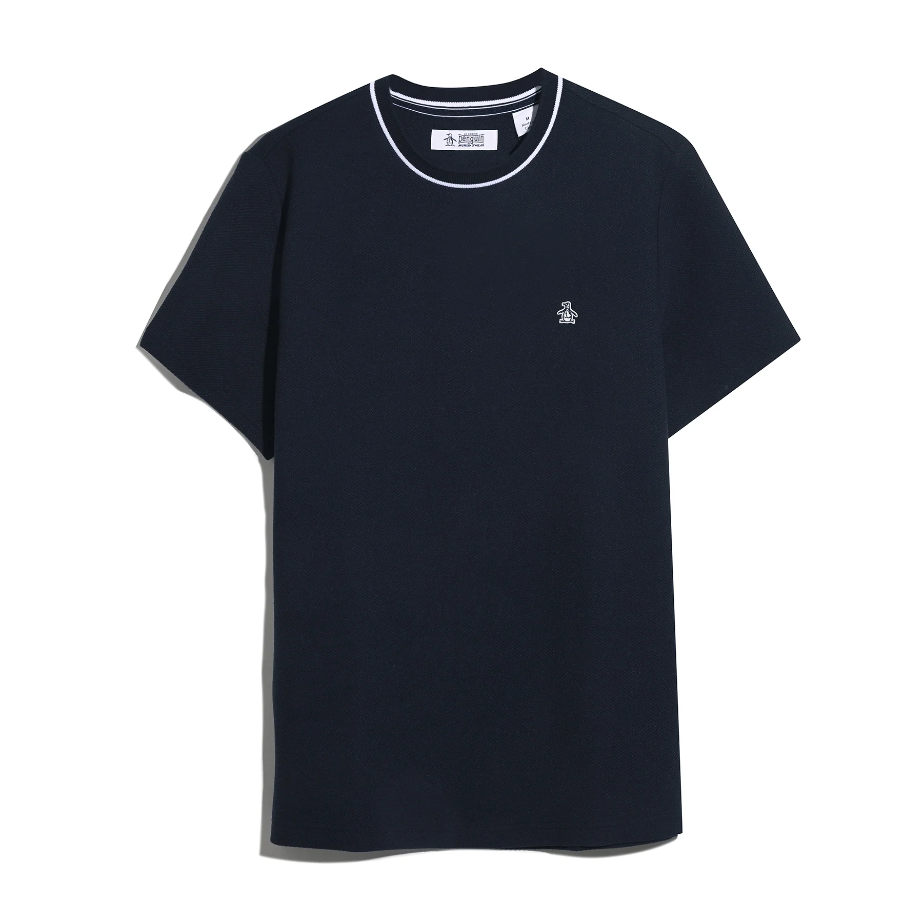 Textured Ringer T-Shirt In Dark Sapphire - Image 5