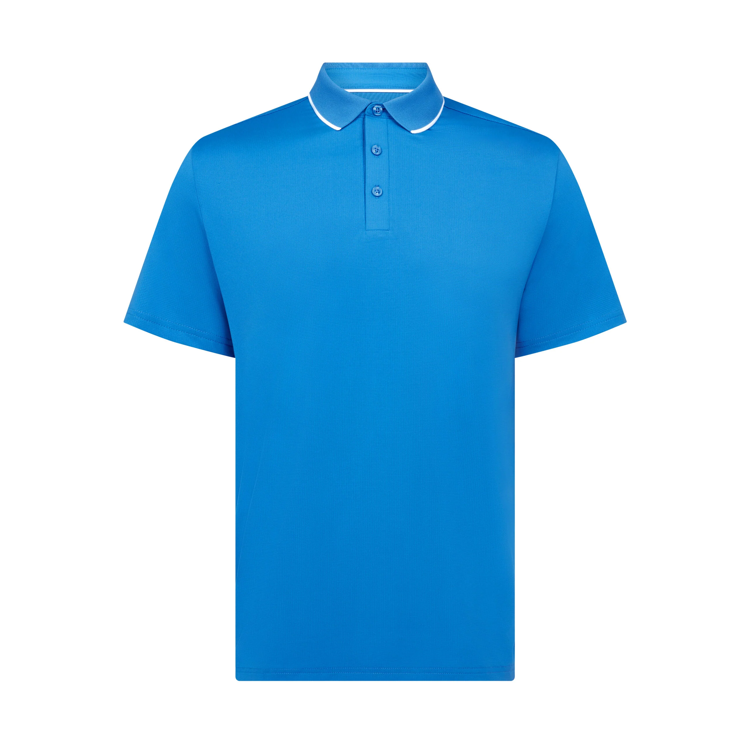 The Caddy Golf Polo Shirt In French Blue - Image 5