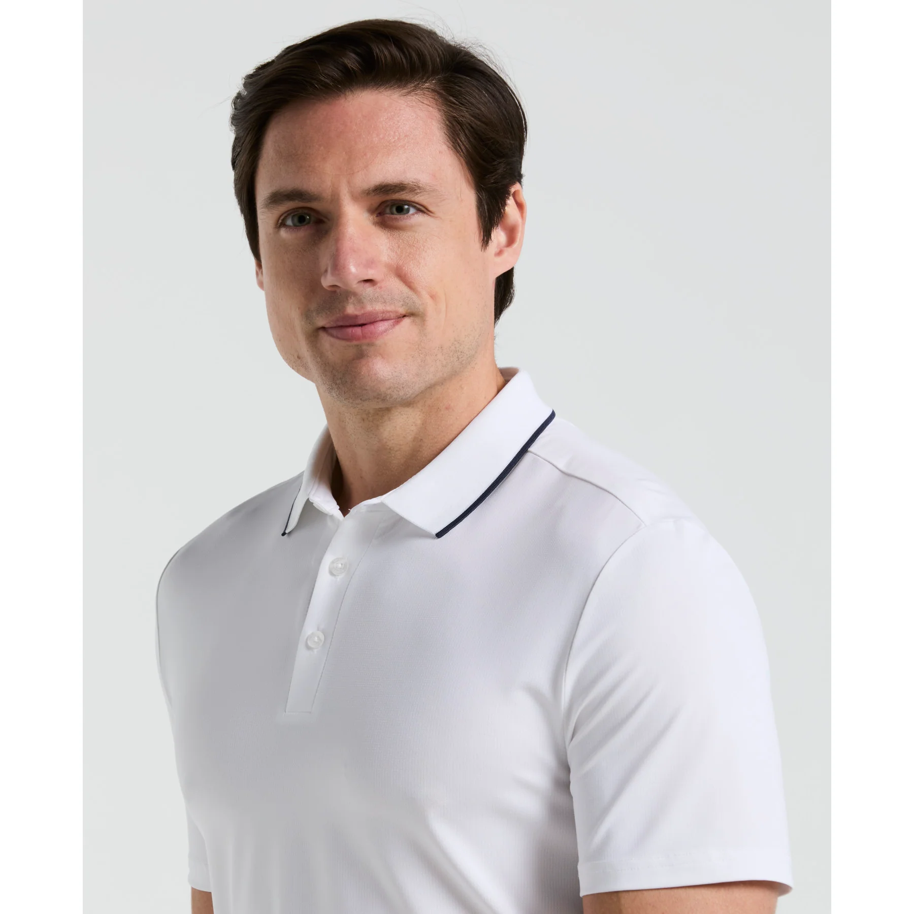 The Caddy Golf Polo Shirt In Bright White - Image 3