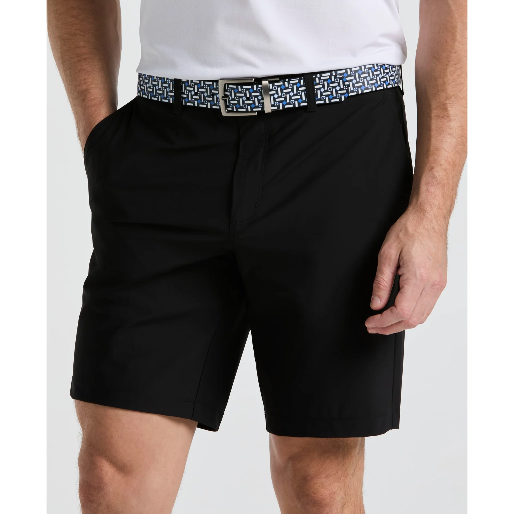 The Player 9" Golf Shorts In Caviar - Image 3