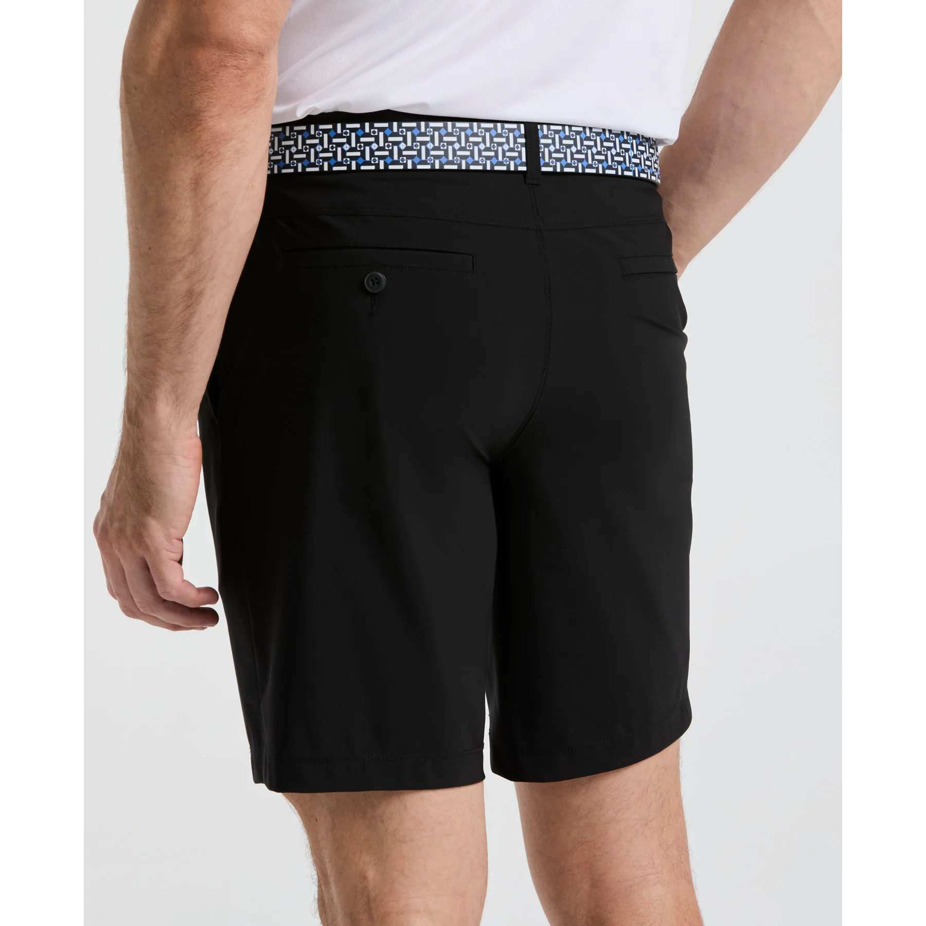 The Player 9" Golf Shorts In Caviar - Image 4