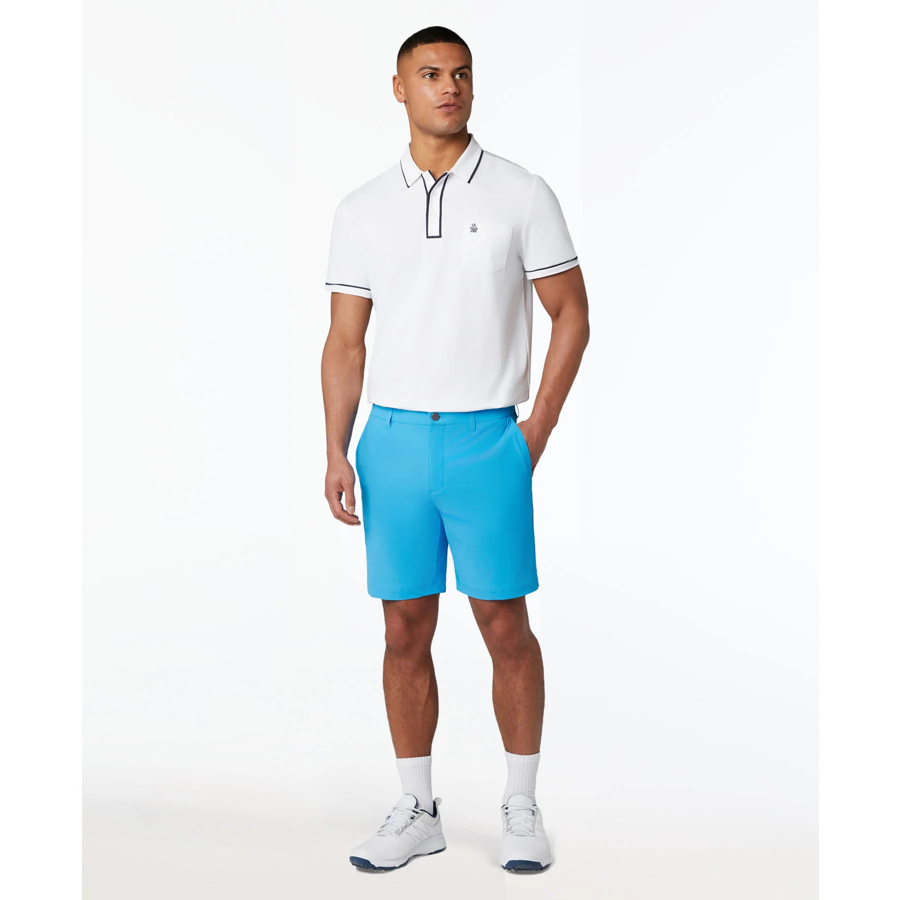 The Player 9" Golf Shorts In Malibu Blue