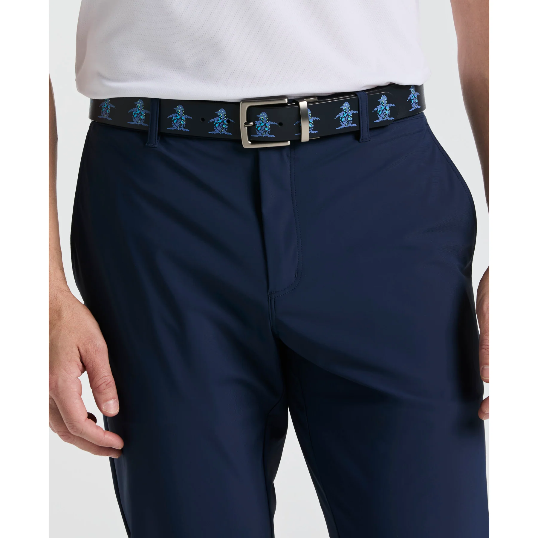The Player Golf Trousers In Black Iris - Image 3