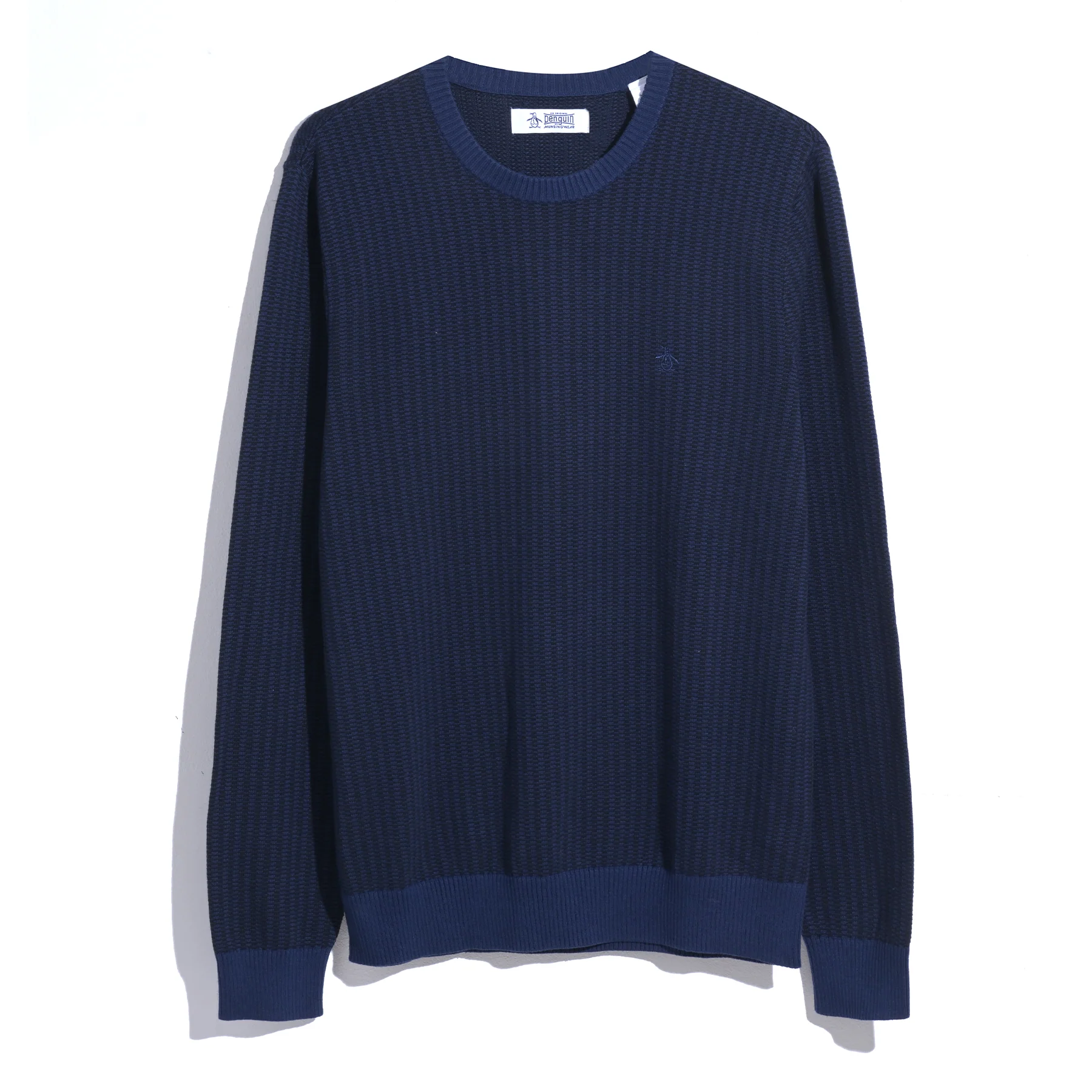 Tonal Jacquard Jumper In Medieval Blue - Image 4