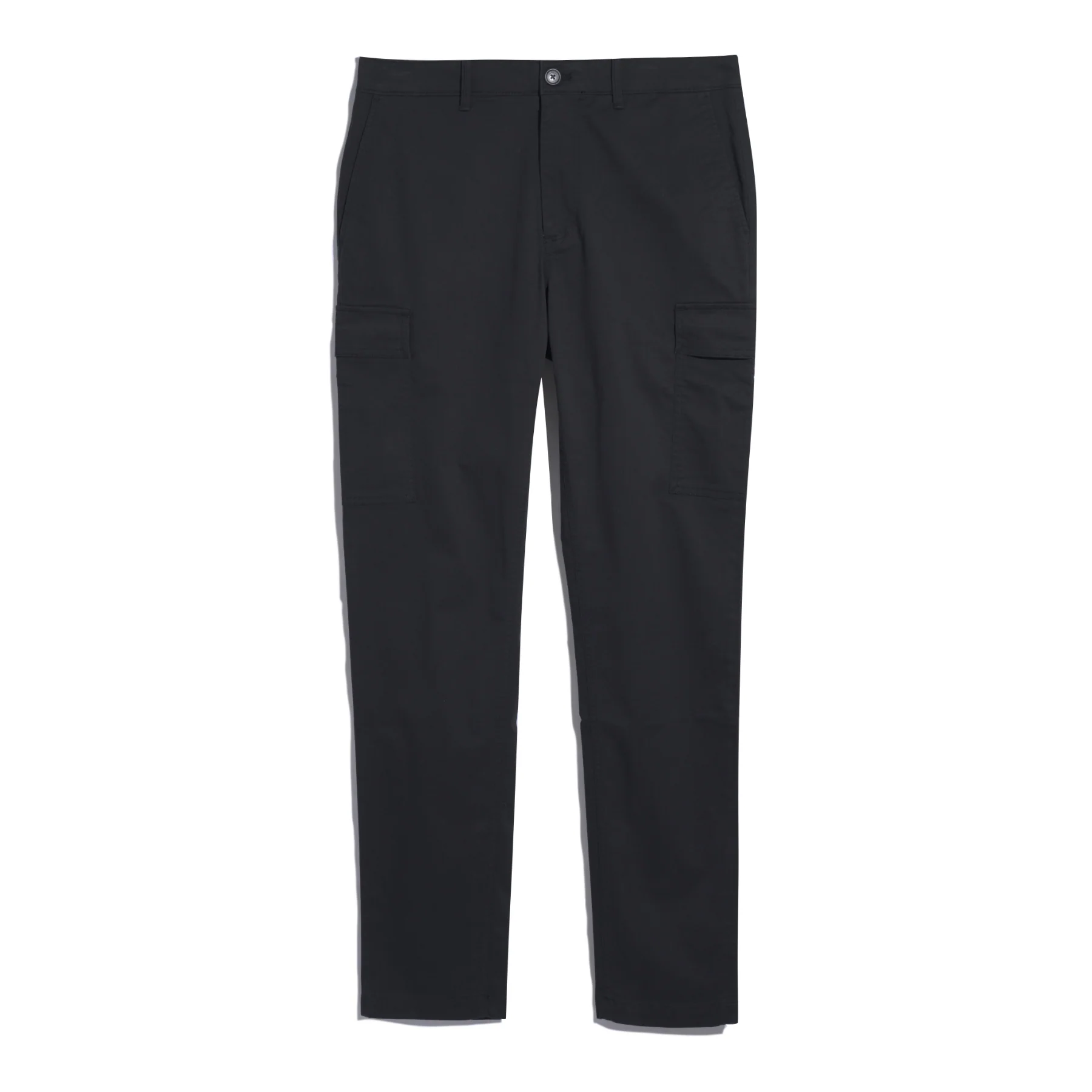 Twill Cargo Trousers In True Black - Image 5