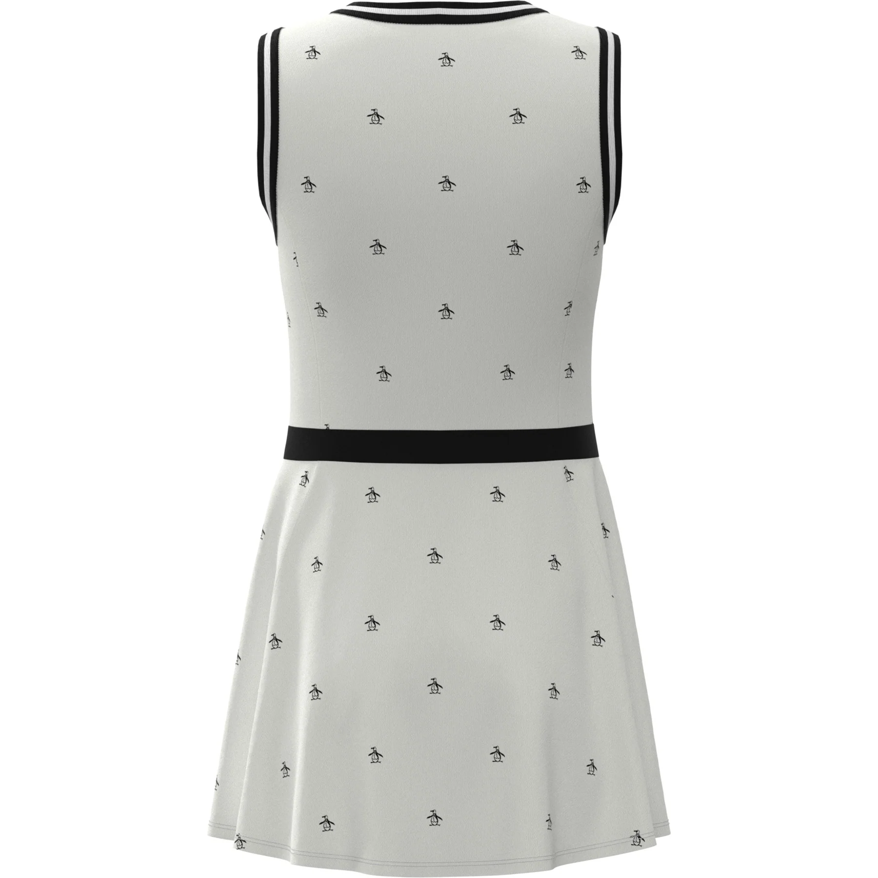 Women's V-Neck Allover Pete Print Tennis Dress In Bright White - Image 5
