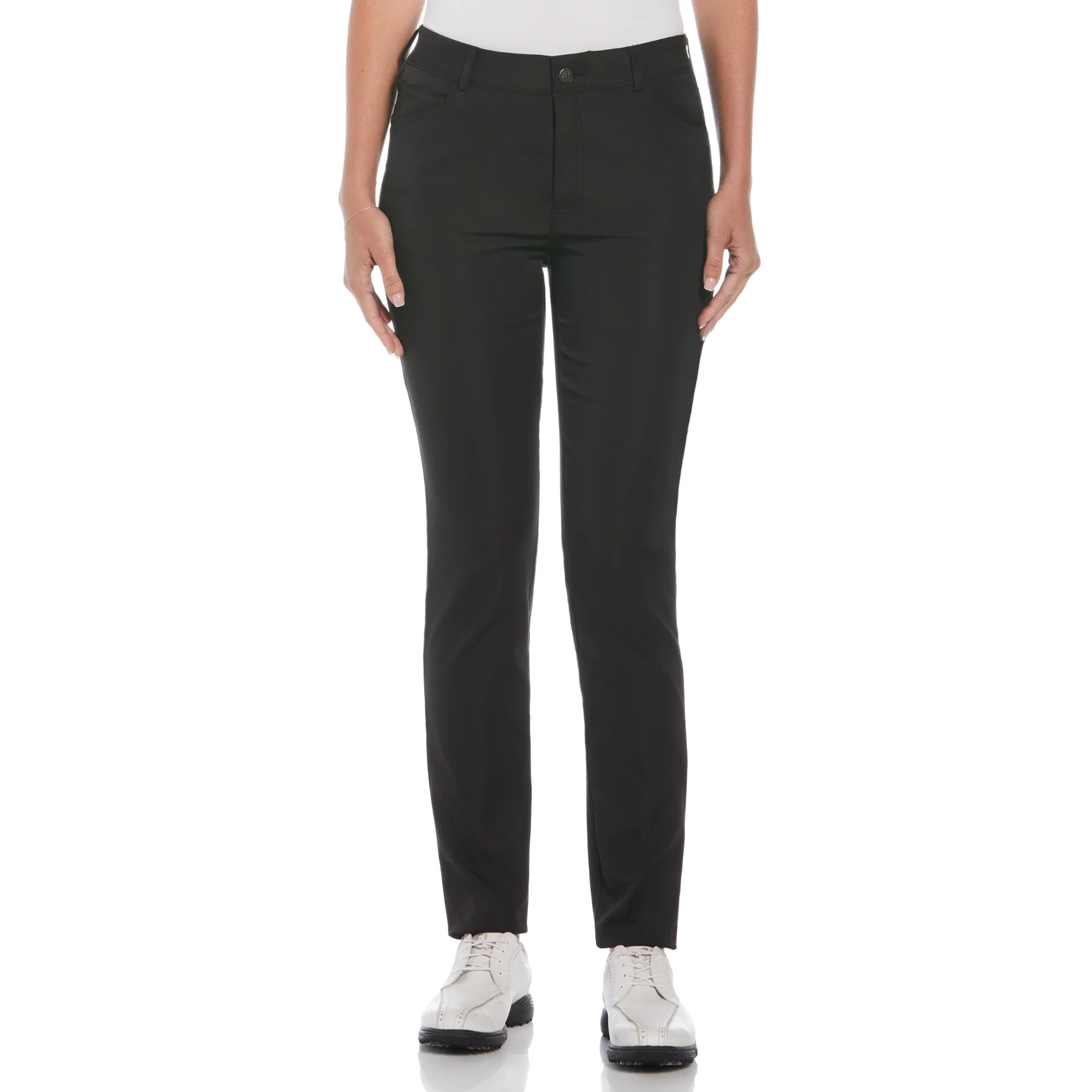 Women's Veronica 5-Pocket Full Length Golf Trousers In Caviar