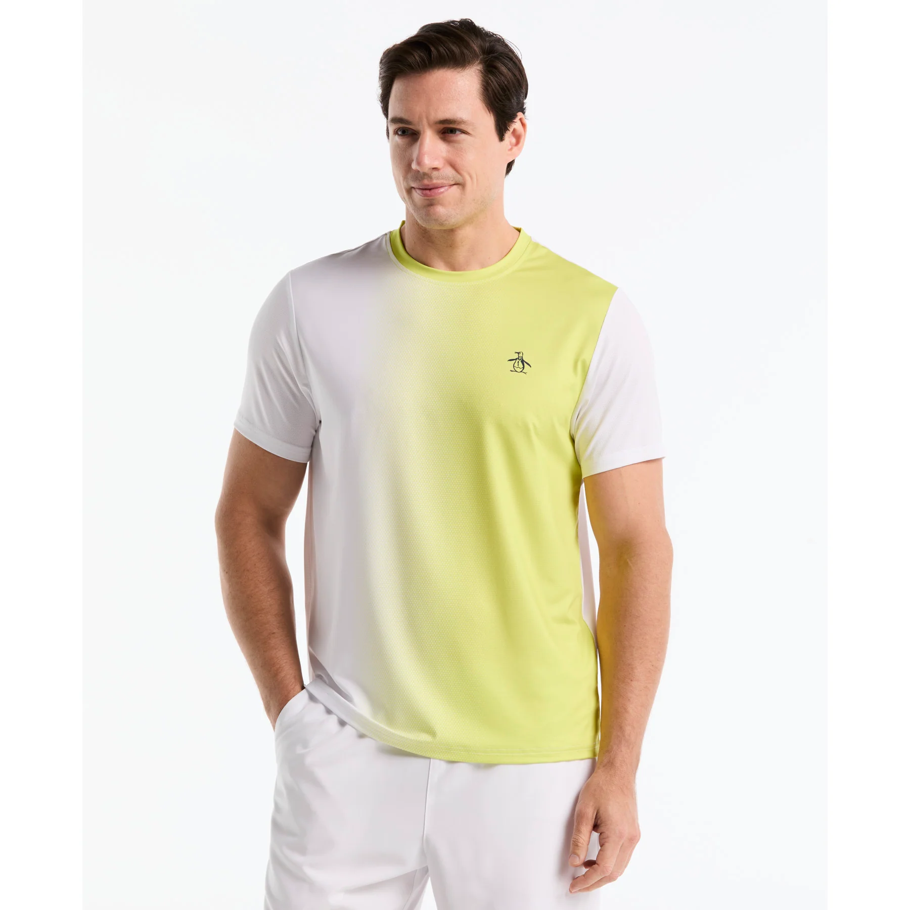 Vertical Ombre Tennis T-Shirt In Sulphur Spring