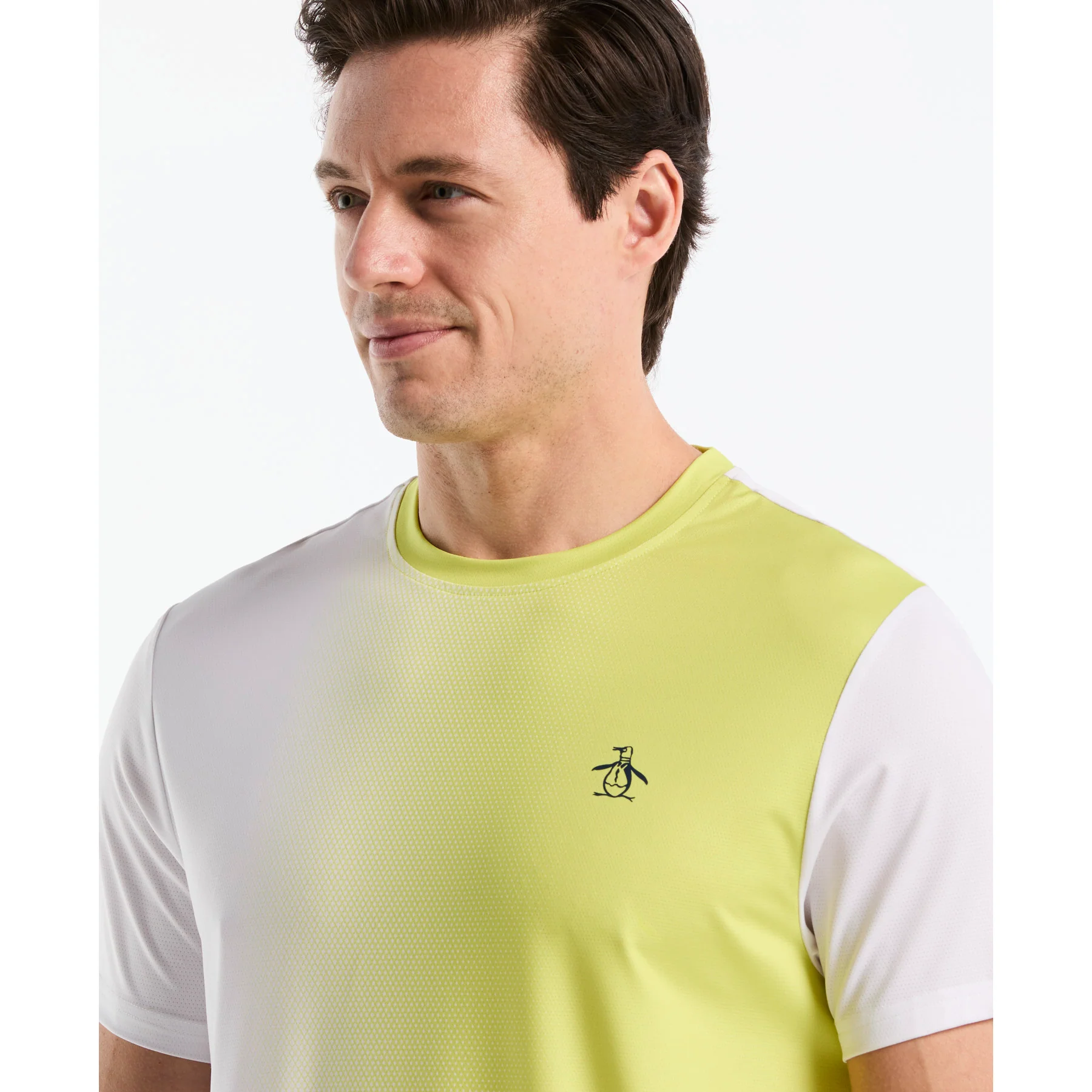 Vertical Ombre Tennis T-Shirt In Sulphur Spring - Image 3