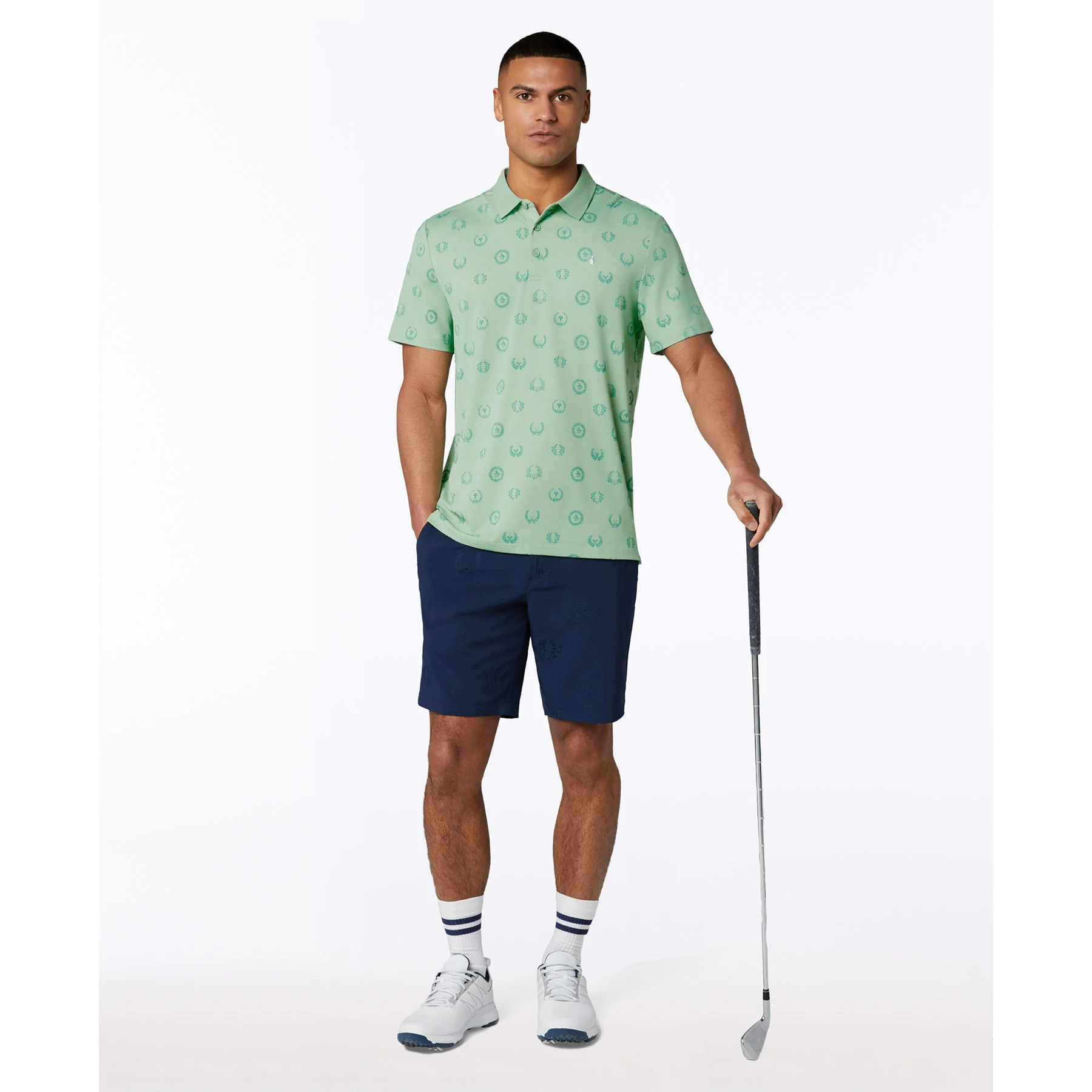 Victory Crest Golf Polo In Lichen - Image 3