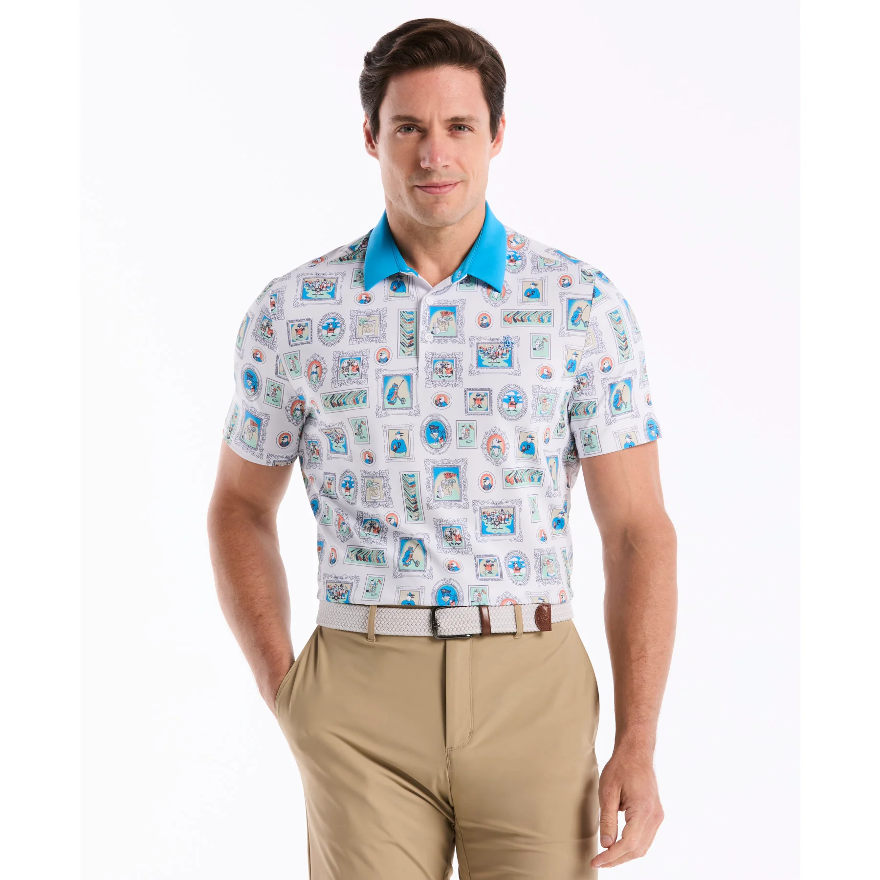 Wall Of Fame Golf Polo In Bright White