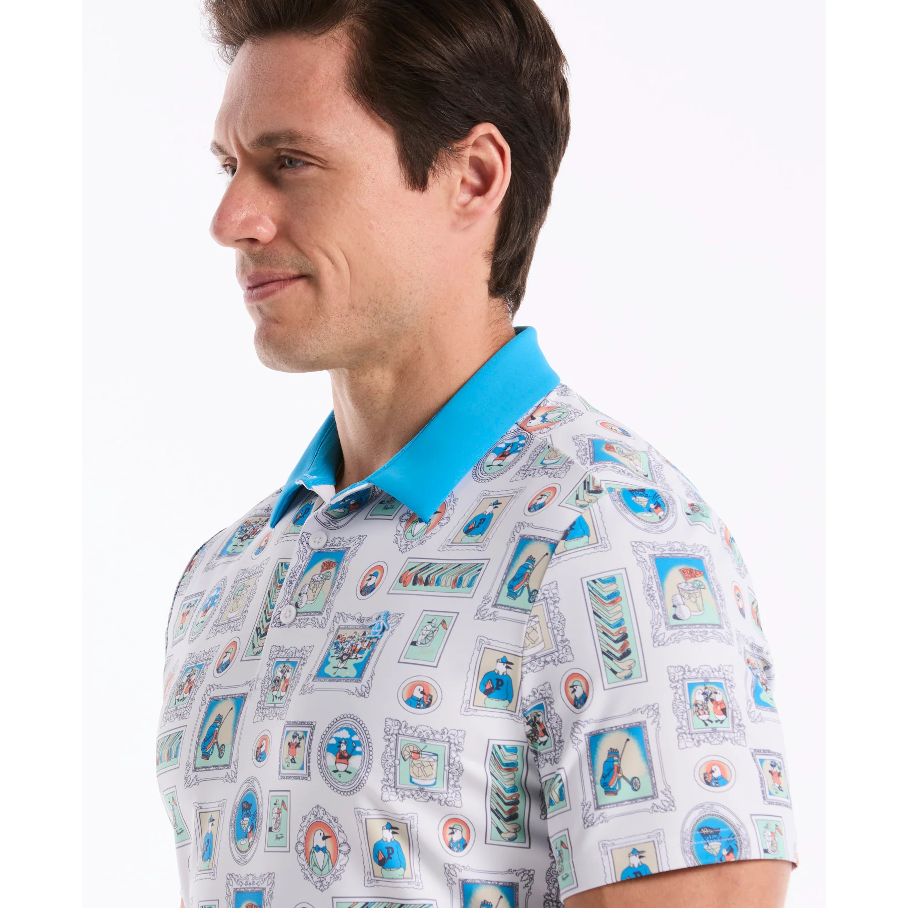 Wall Of Fame Golf Polo In Bright White - Image 3